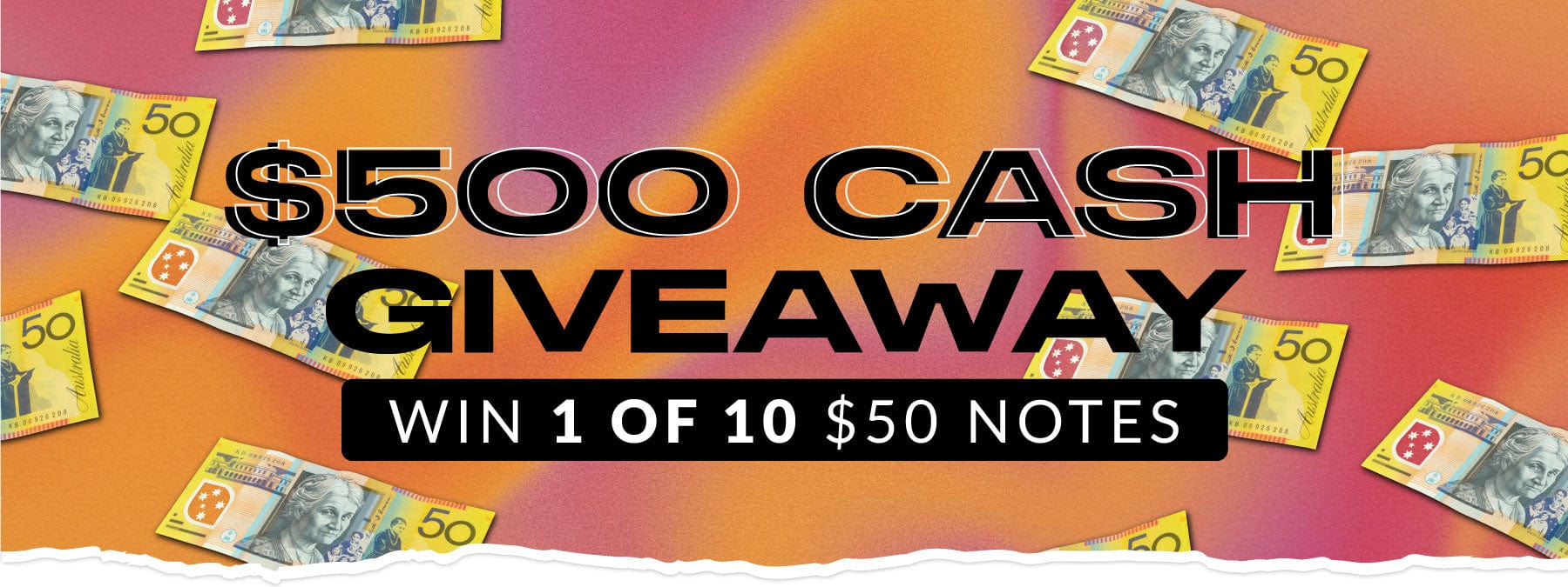 The $500 Cash Giveaway