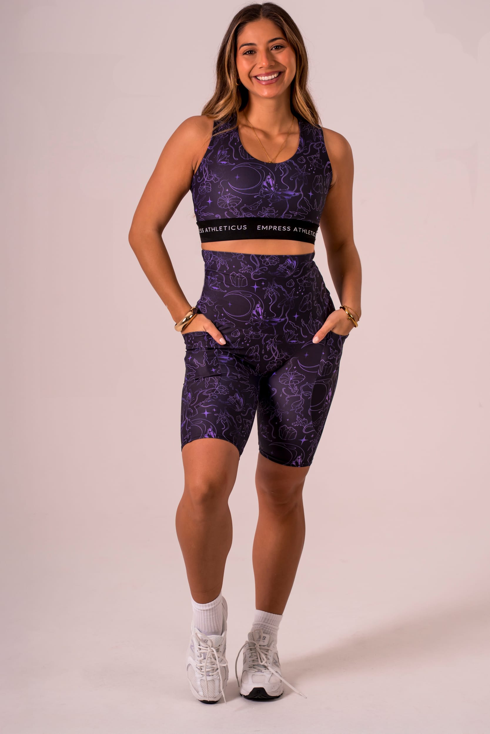Afterglow Dynamic Extra High Waisted Pocket Bike Shorts
