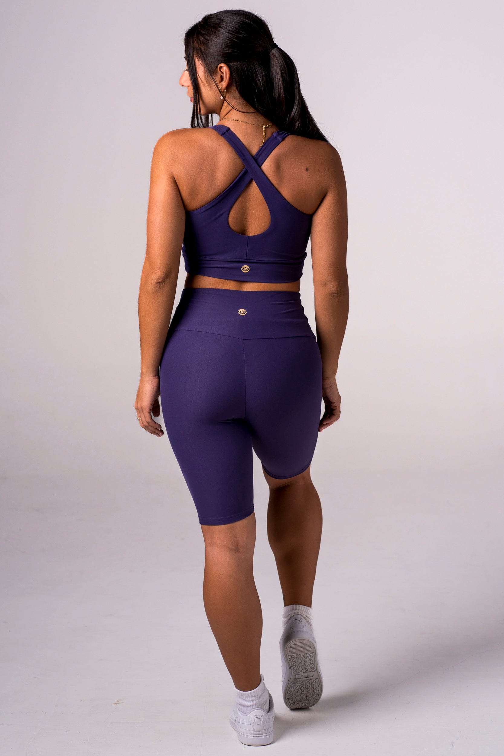 Amethyst Dynamic High Waisted Bike Shorts