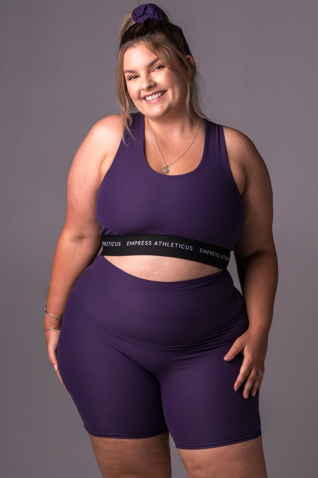 Amethyst Dynamic High Waisted Seamless Front Booty Shorts