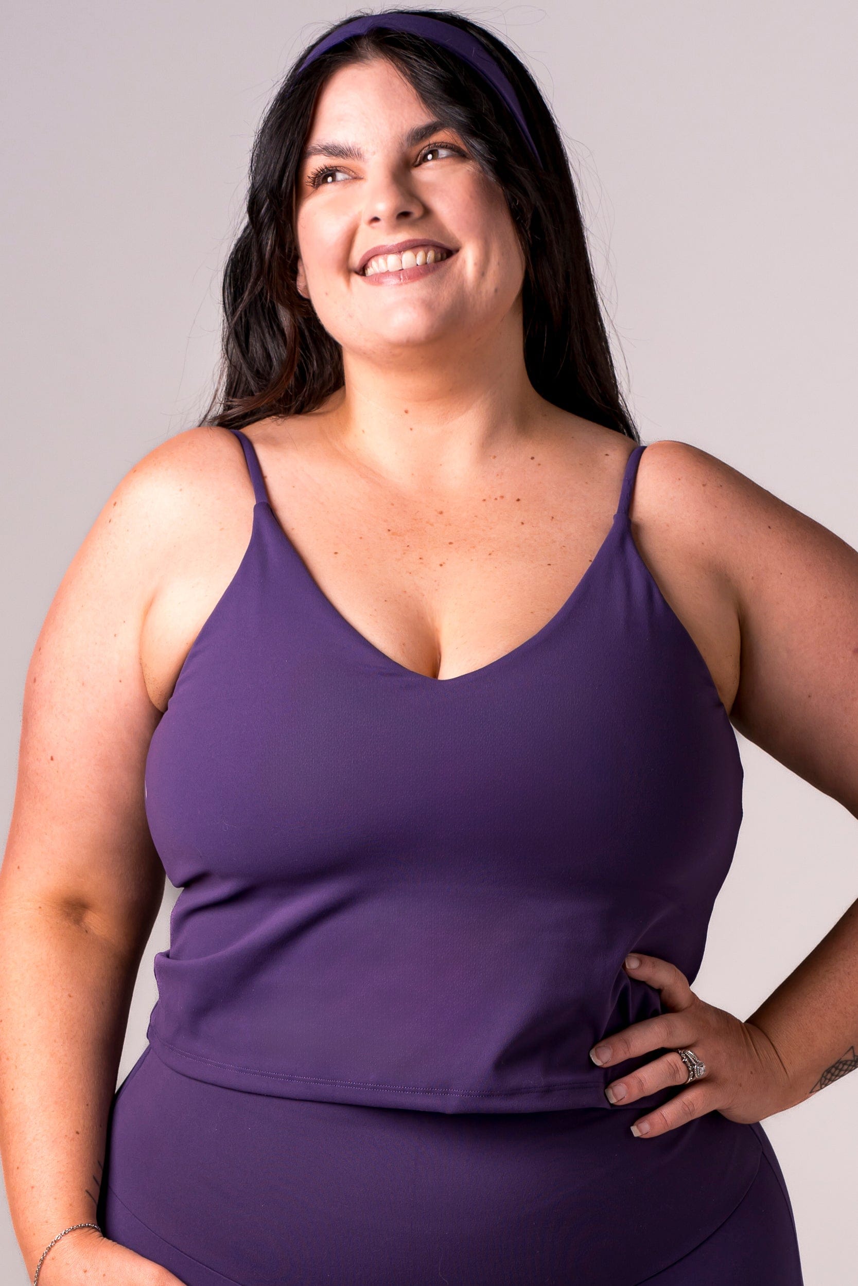 Amethyst Luxe Longline Crop