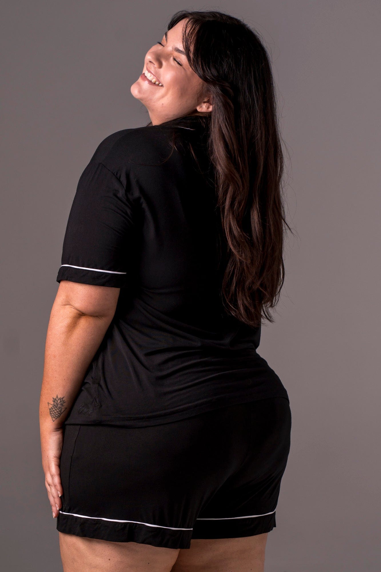 Black Bamboo Pyjama Set