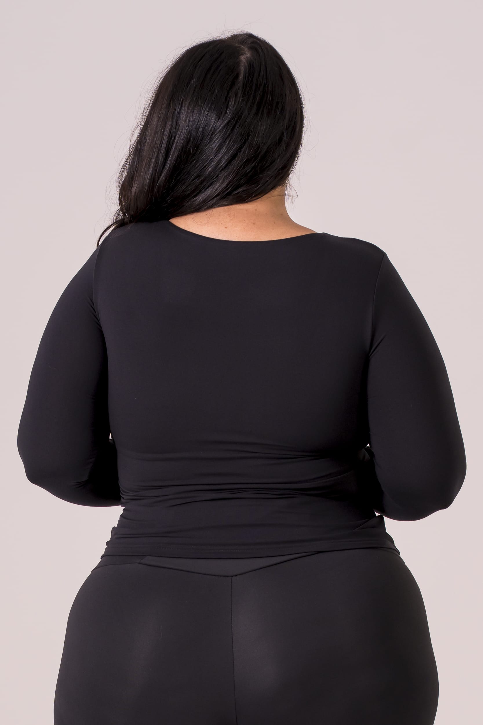 Black Built-In Reversible Long Sleeve