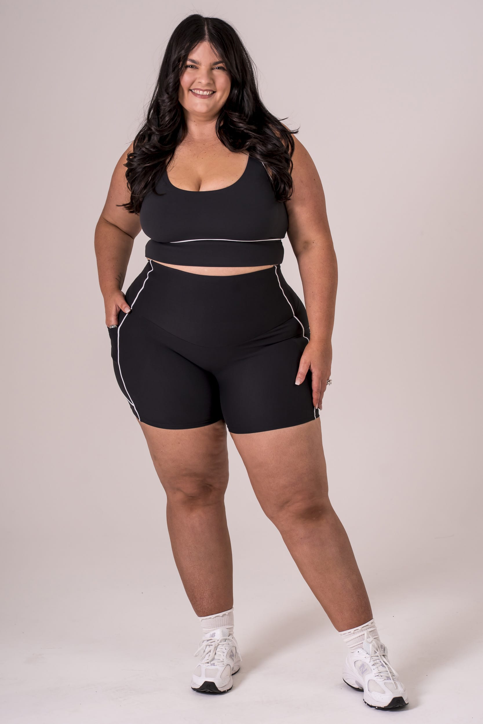 Black Duo Dynamic Pocket Curve 6" Shorts