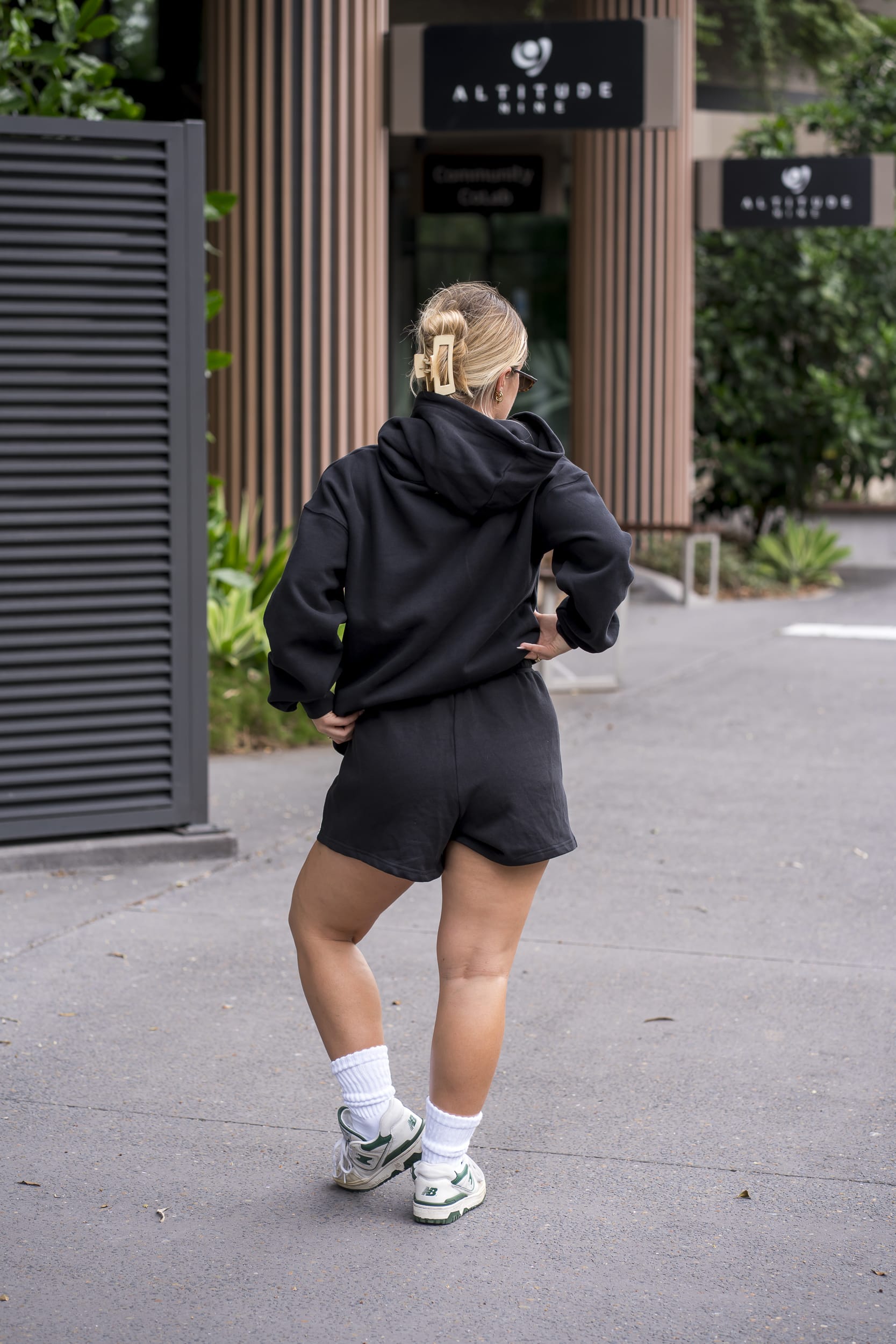 Black Duo Lounge Shorts