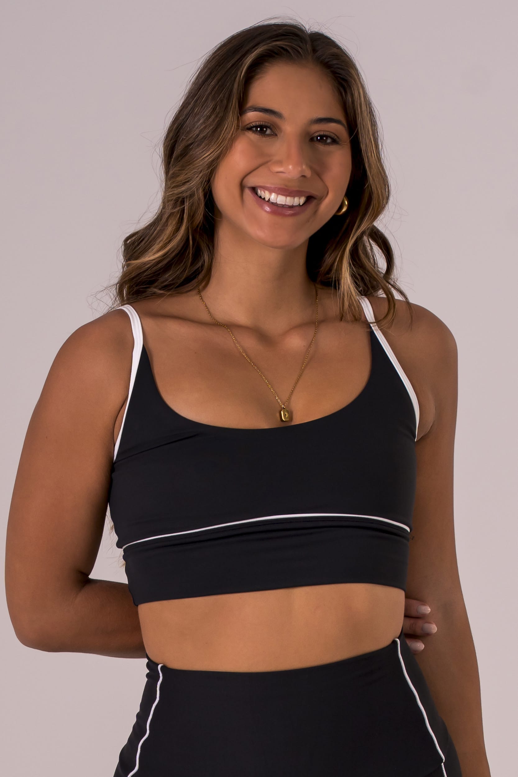 Black Duo Luxe Cleo Crop