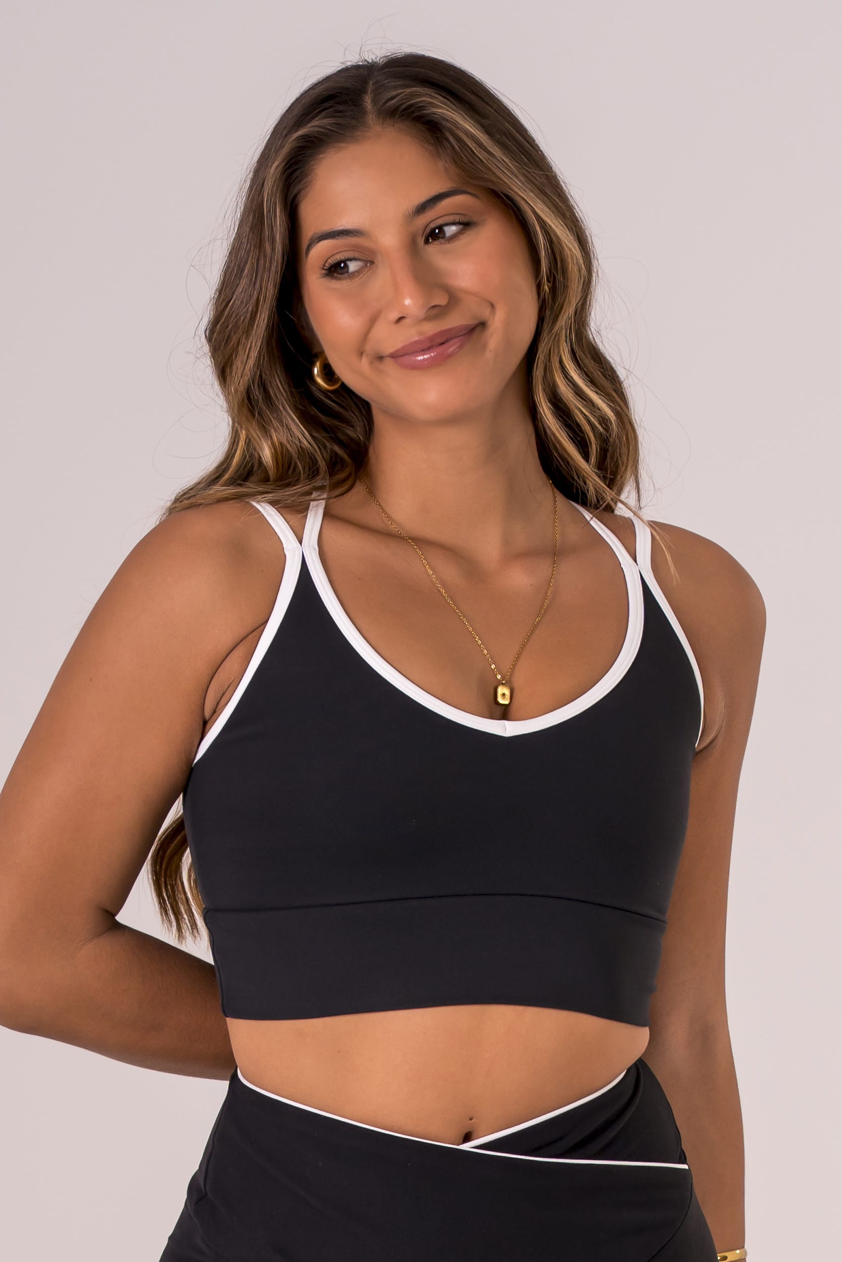 Black Duo Luxe Sienna Crop
