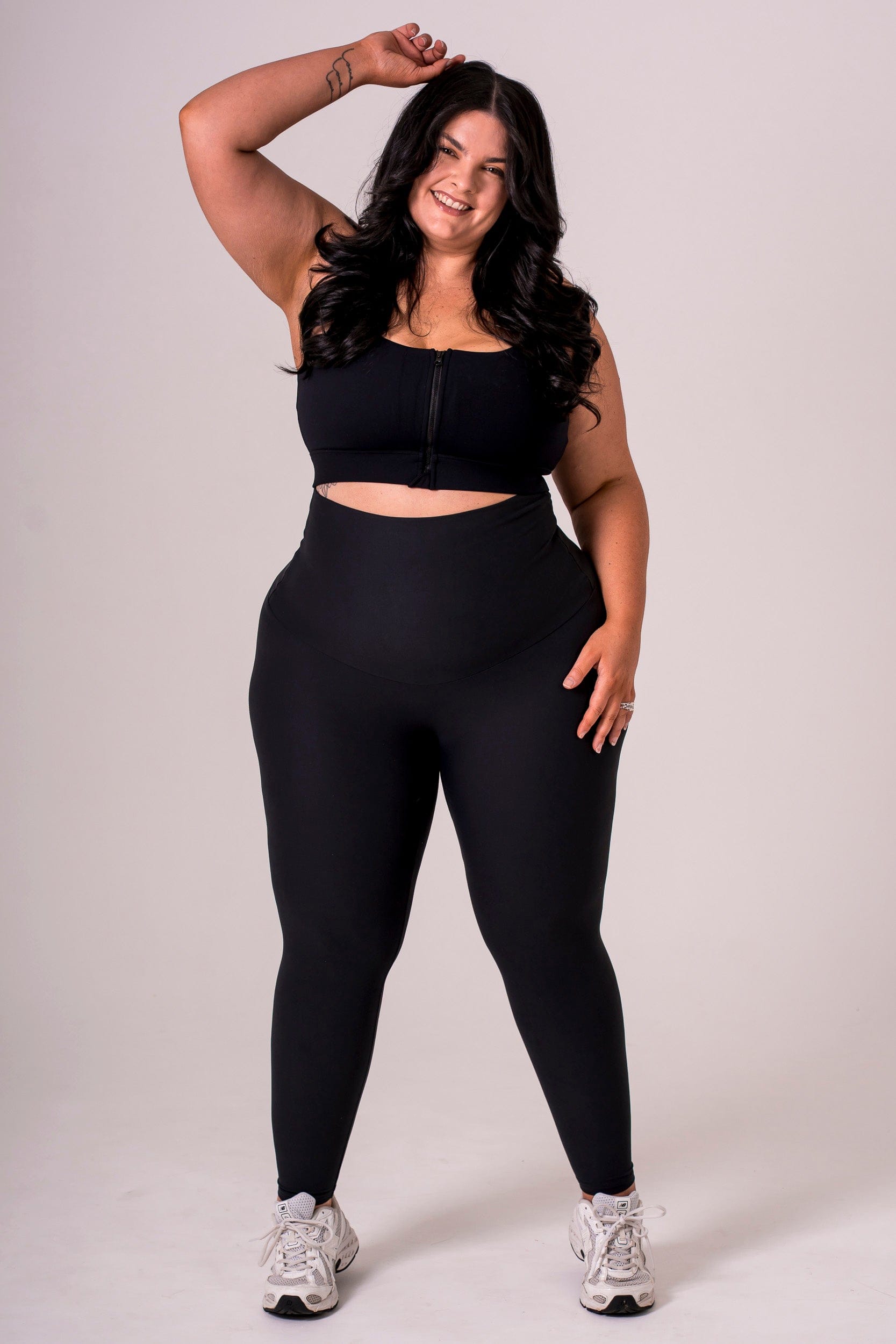 Black Dynamic Extra High Waisted Ankle Biter Leggings
