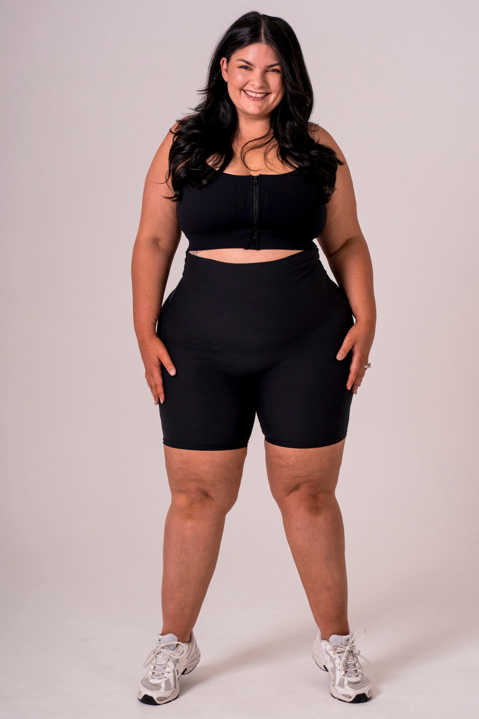Black Dynamic Extra High Waisted Booty Shorts