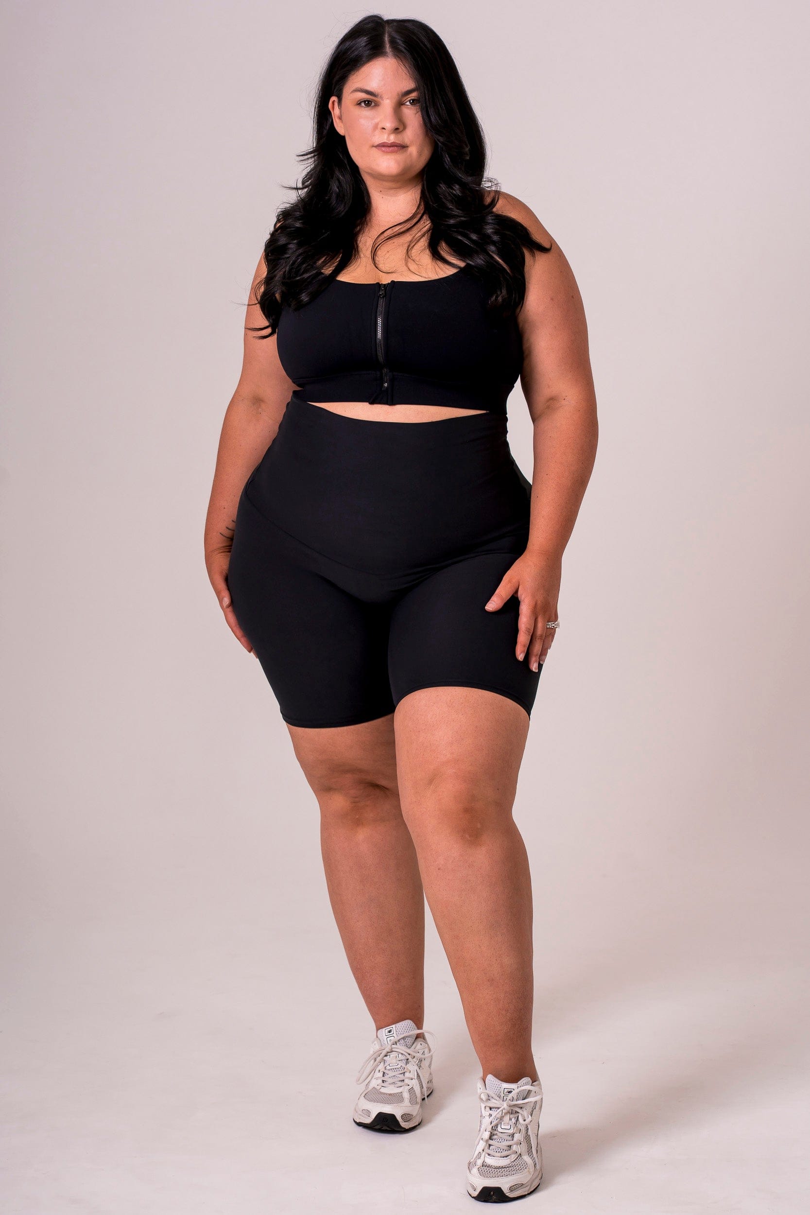 Black Dynamic Extra High Waisted Booty Shorts