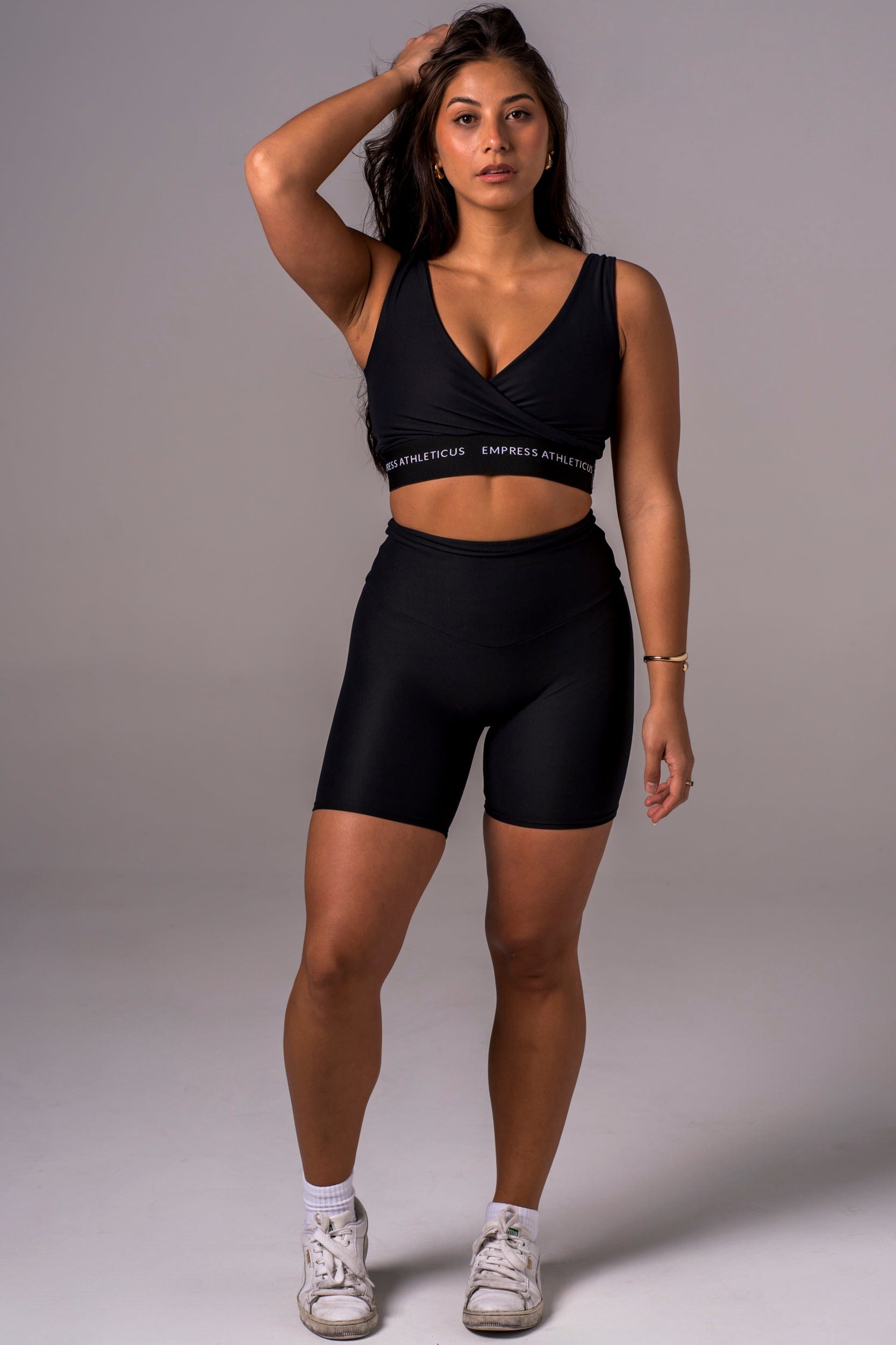 Black Dynamic Extra High Waisted Booty Shorts