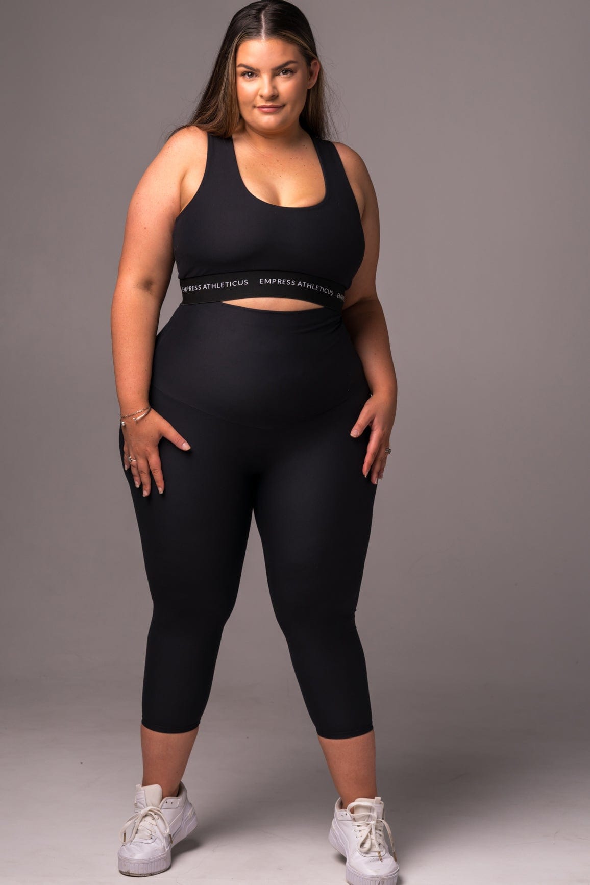 Black Dynamic Extra High Waisted Capri Leggings