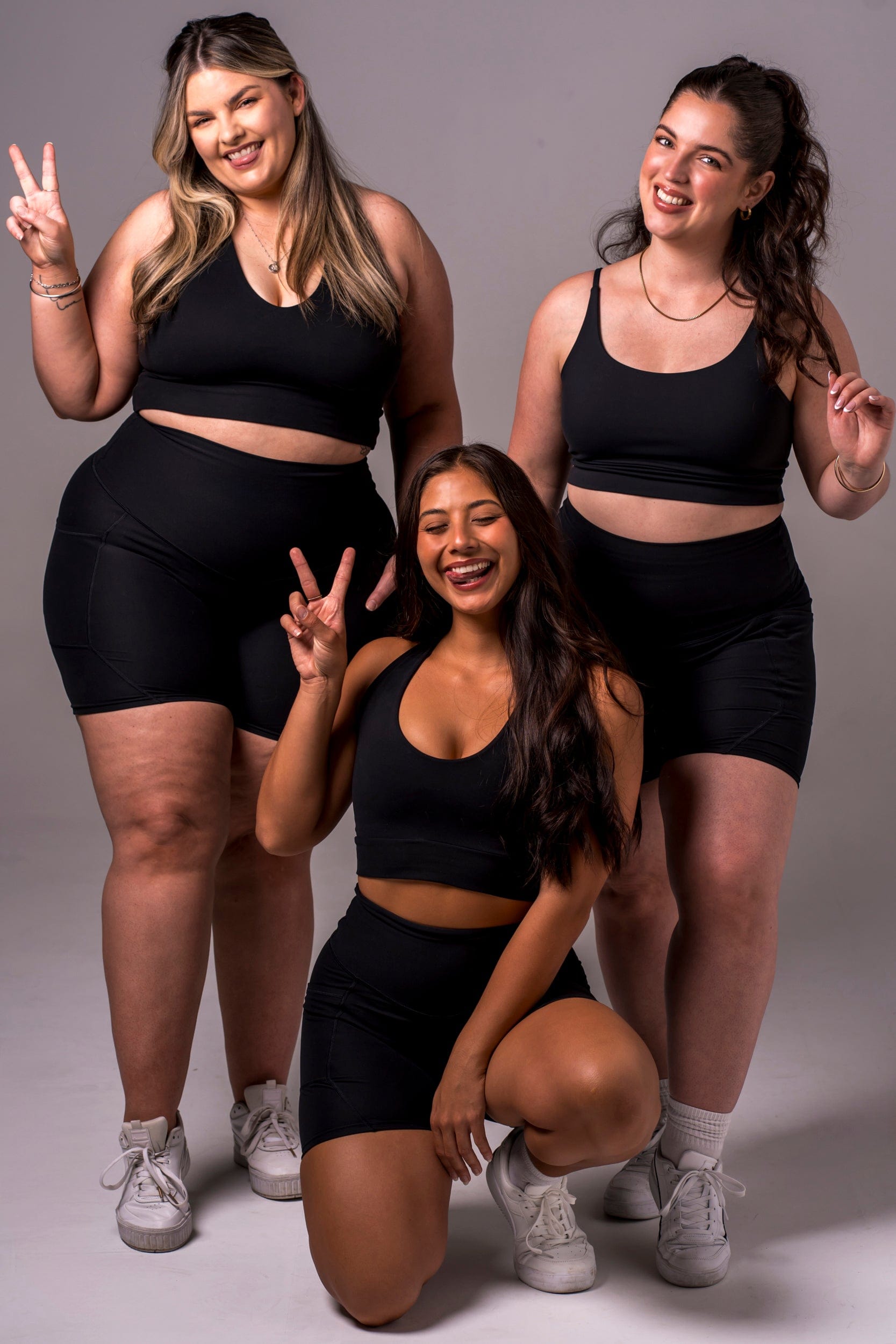 Black Dynamic High Waisted Pocket Shaper Booty Shorts