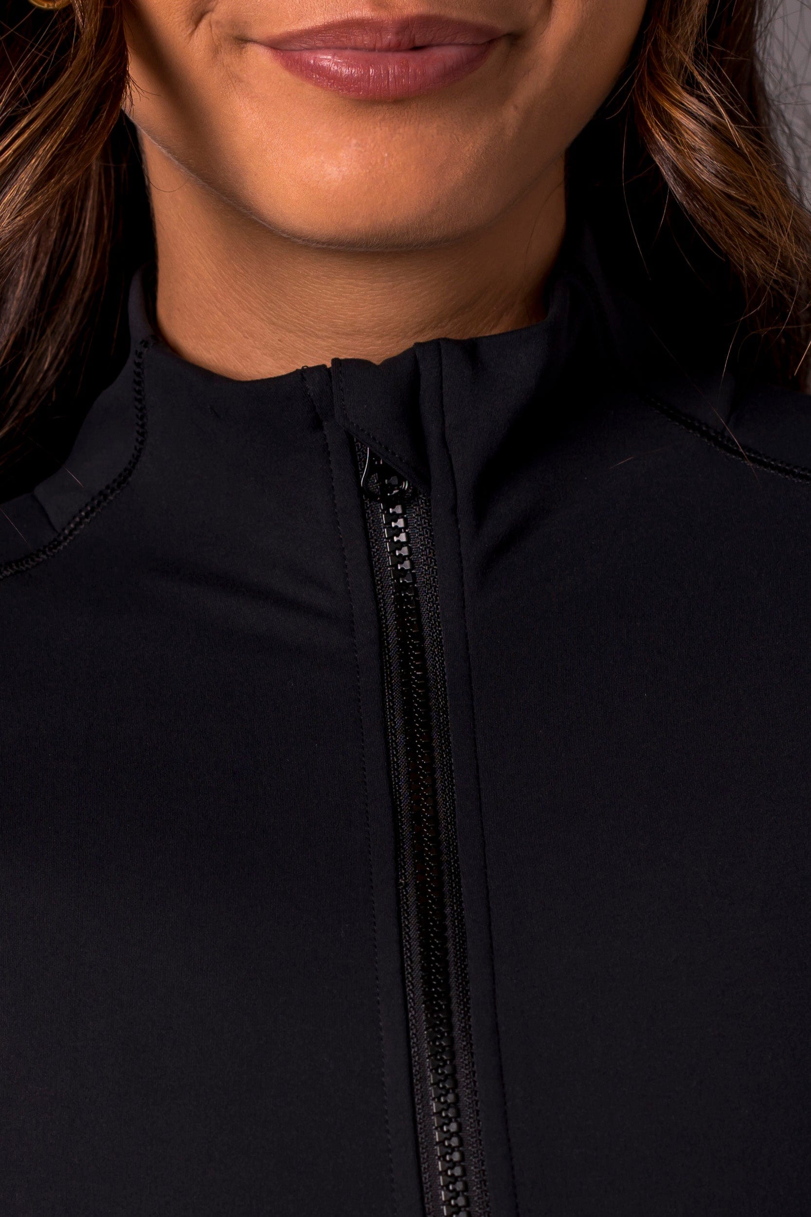 Black Luxe Active Jacket