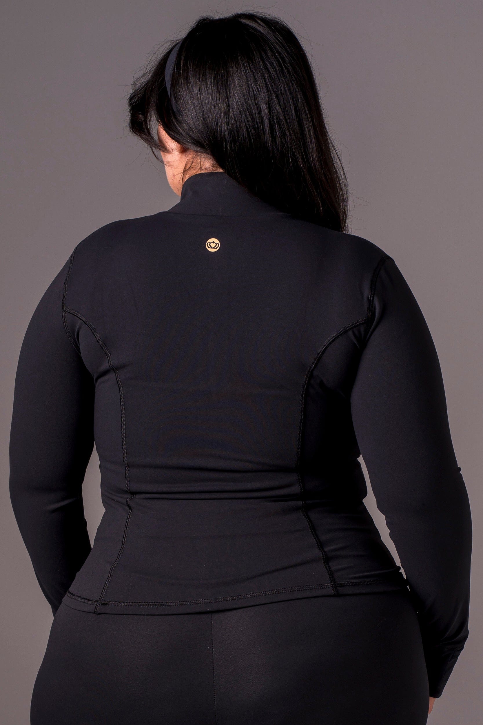 Black Luxe Active Jacket