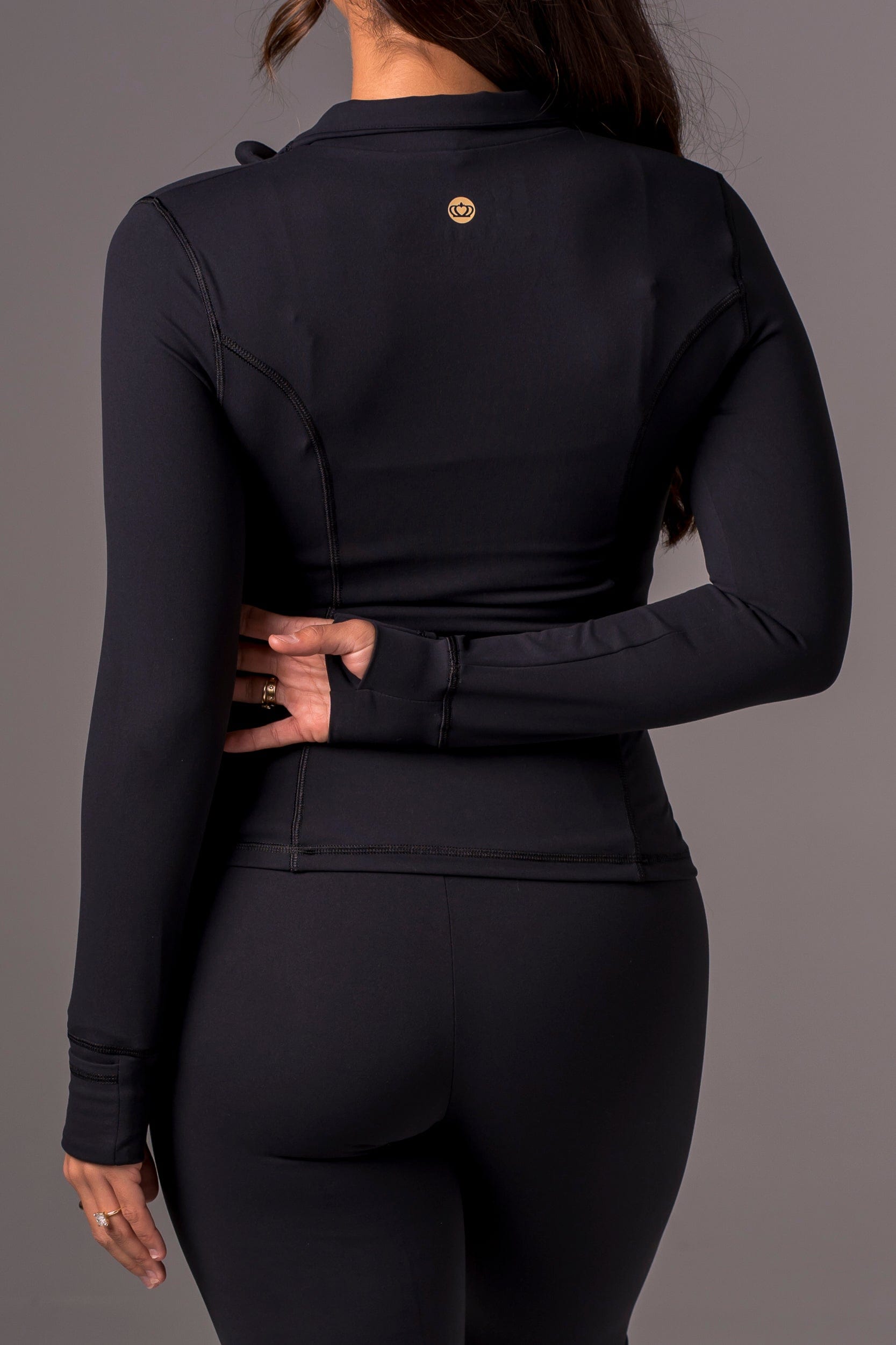 Black Luxe Active Jacket