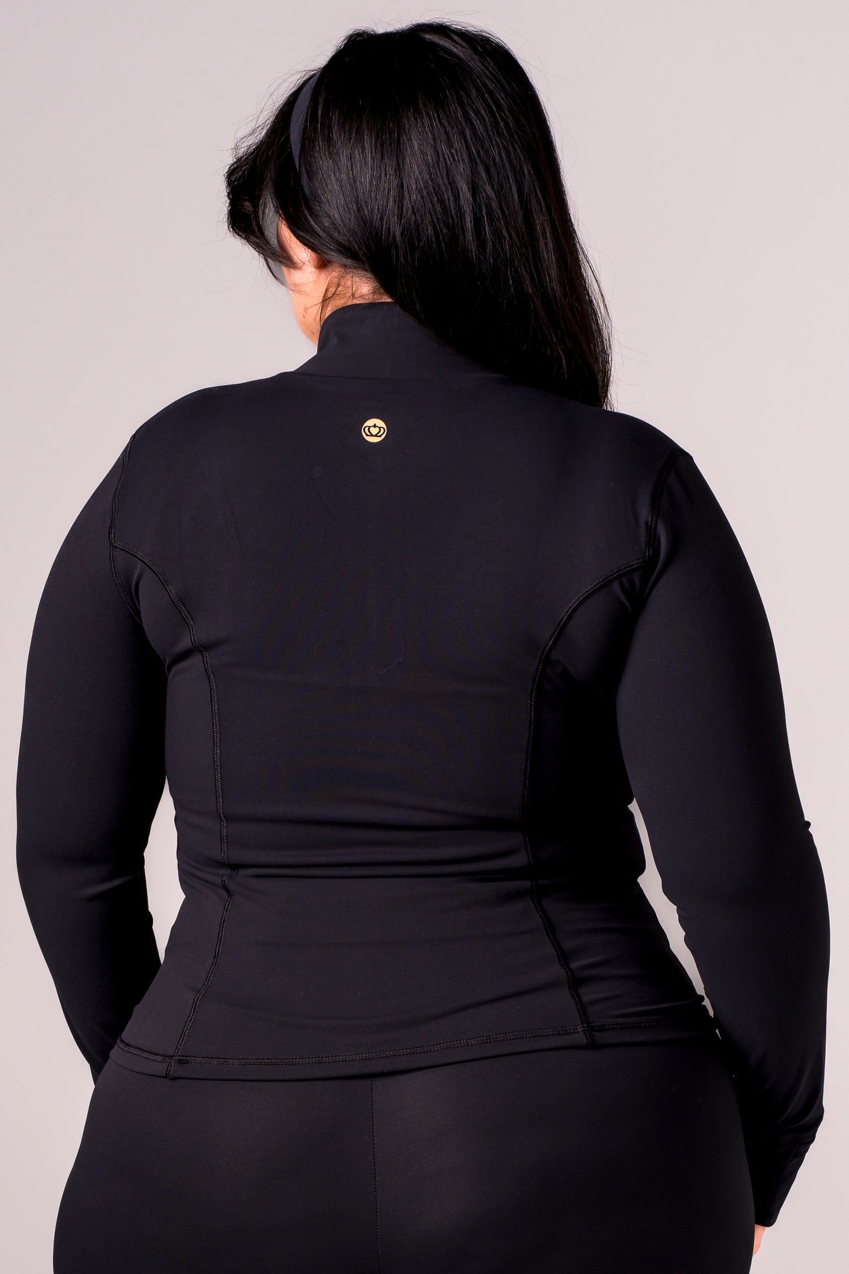 Black Luxe Active Jacket