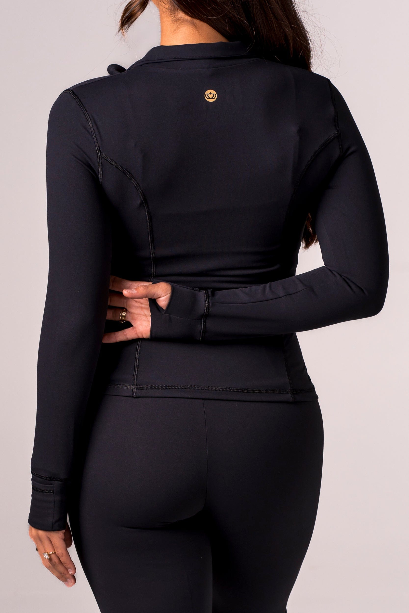 Black Luxe Active Jacket