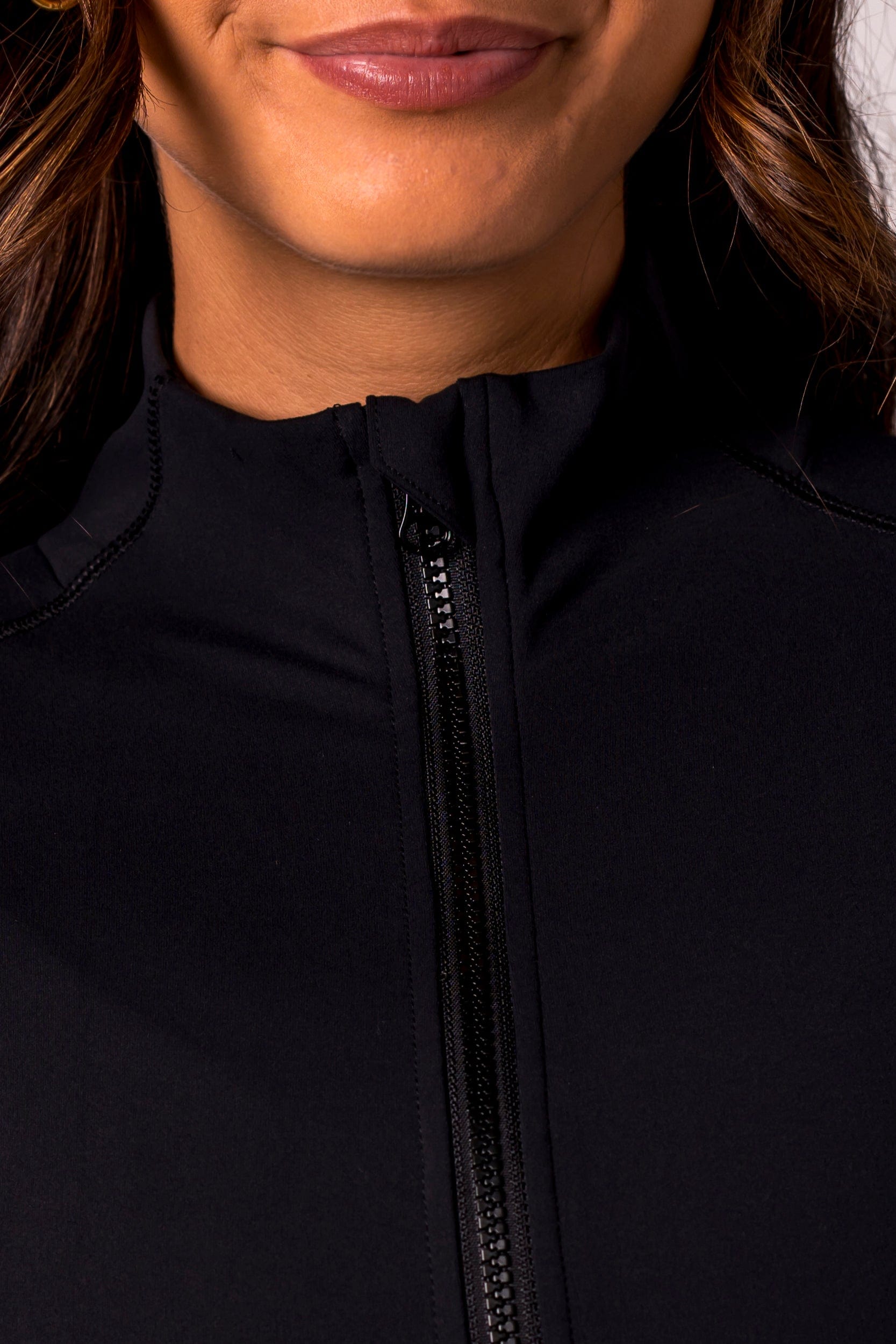 Black Luxe Active Jacket