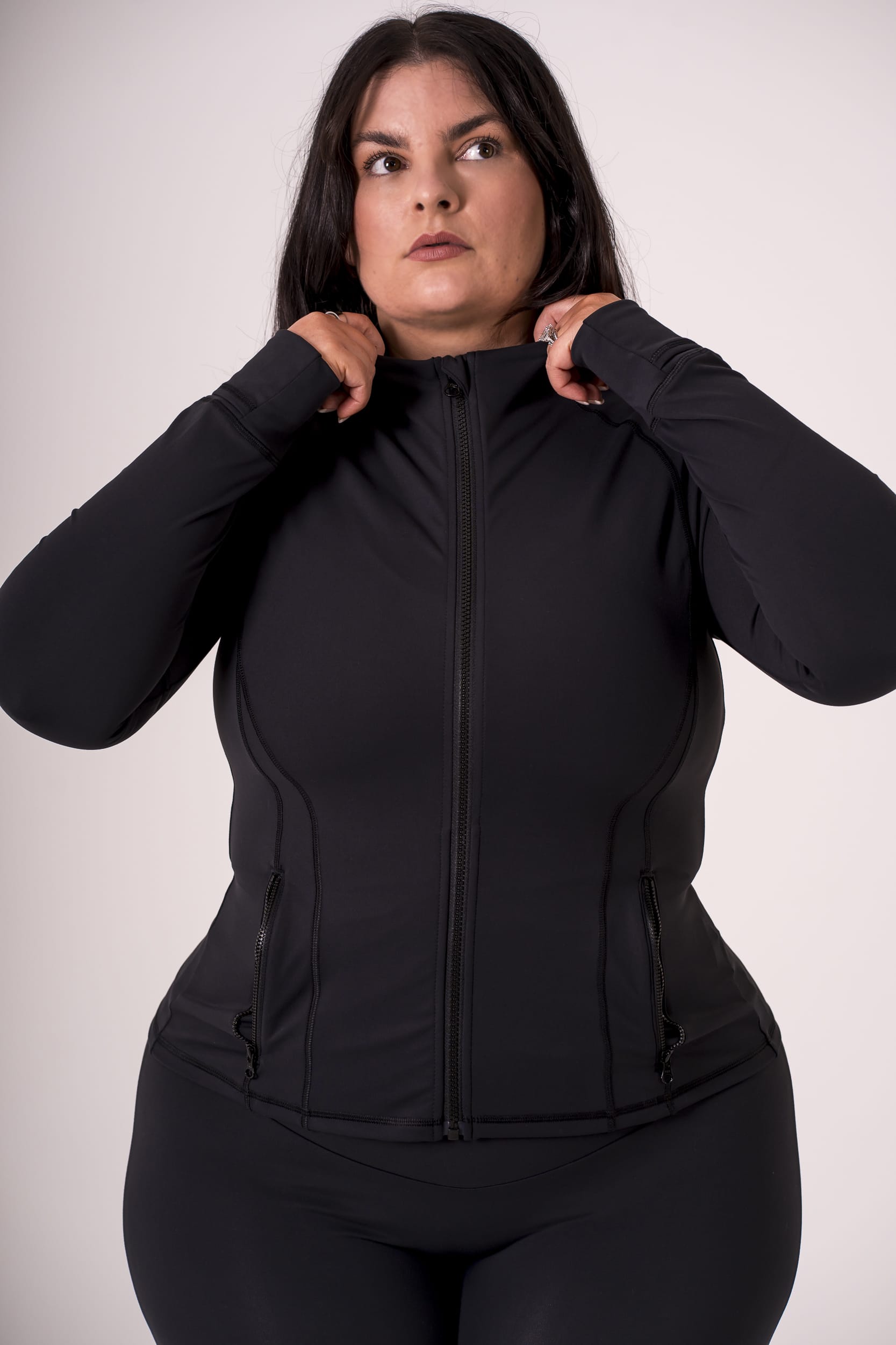 Black Luxe Active Jacket