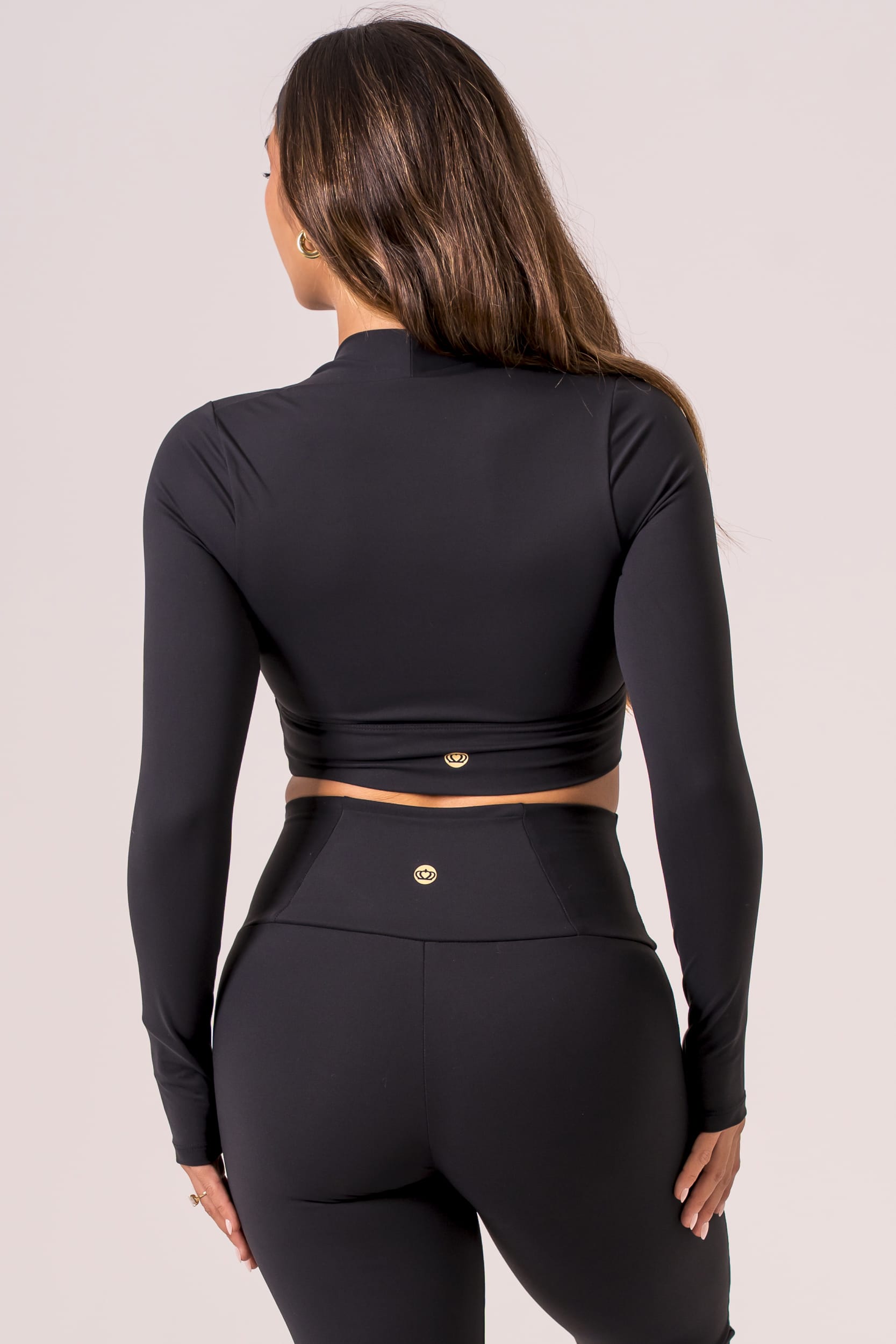 Black Luxe Bolero Crop