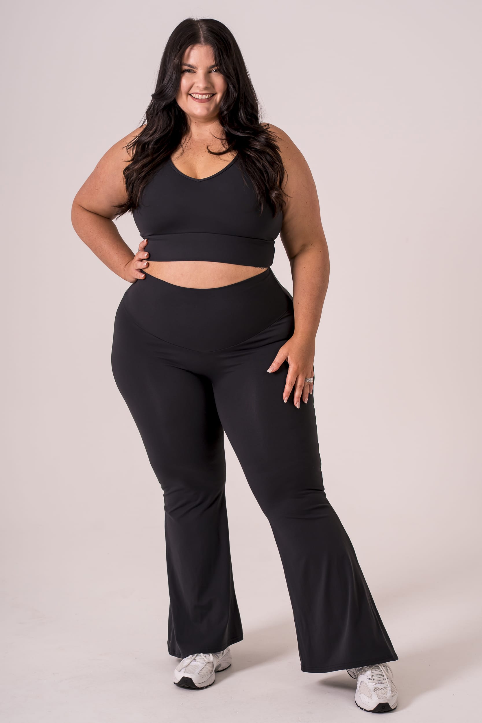 Black Luxe Pocket Yoga Pants