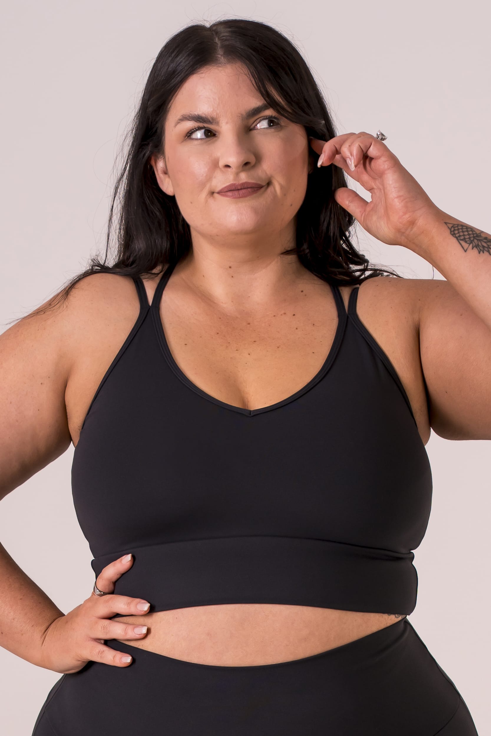 Black Luxe Sienna Crop