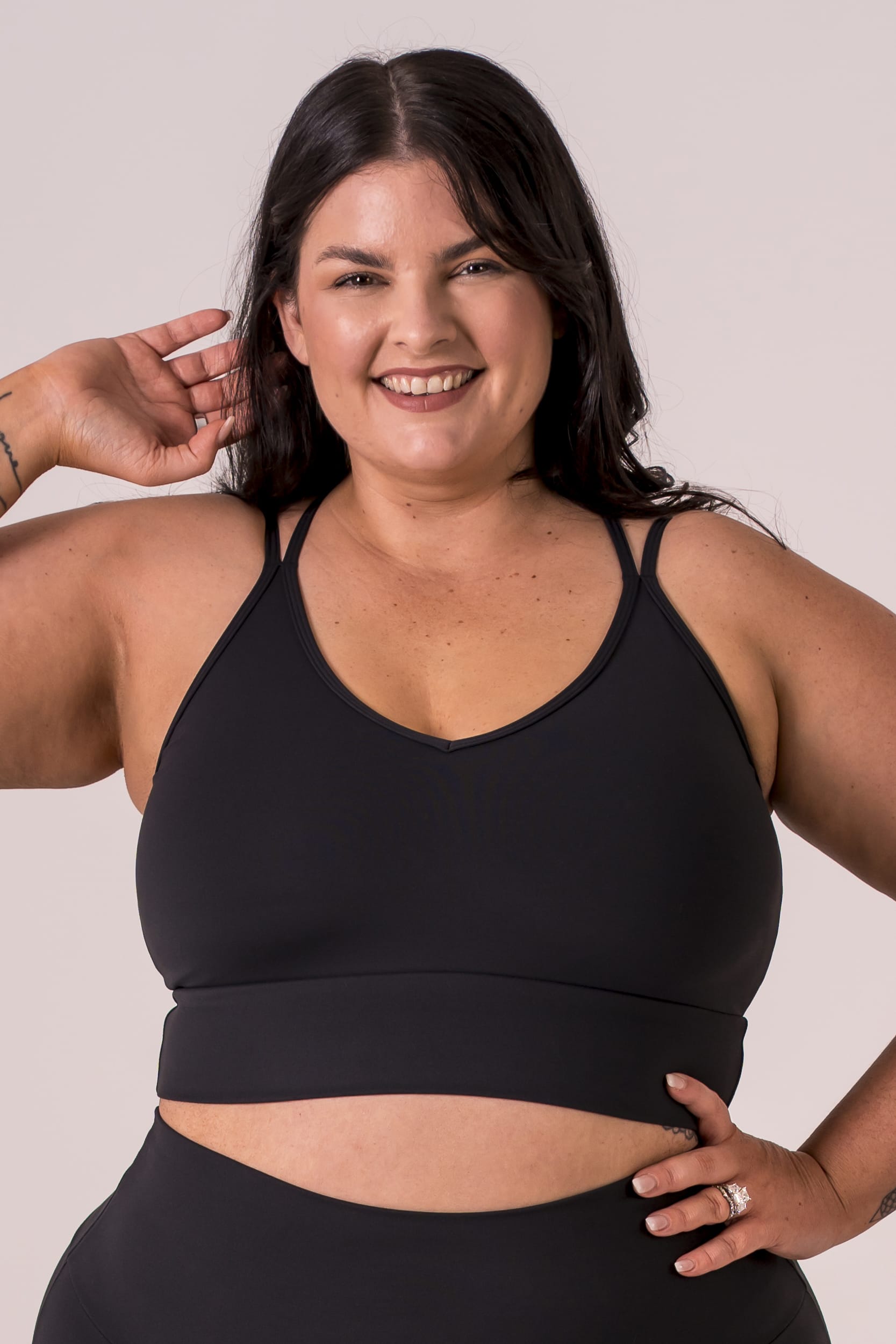 Black Luxe Sienna Crop