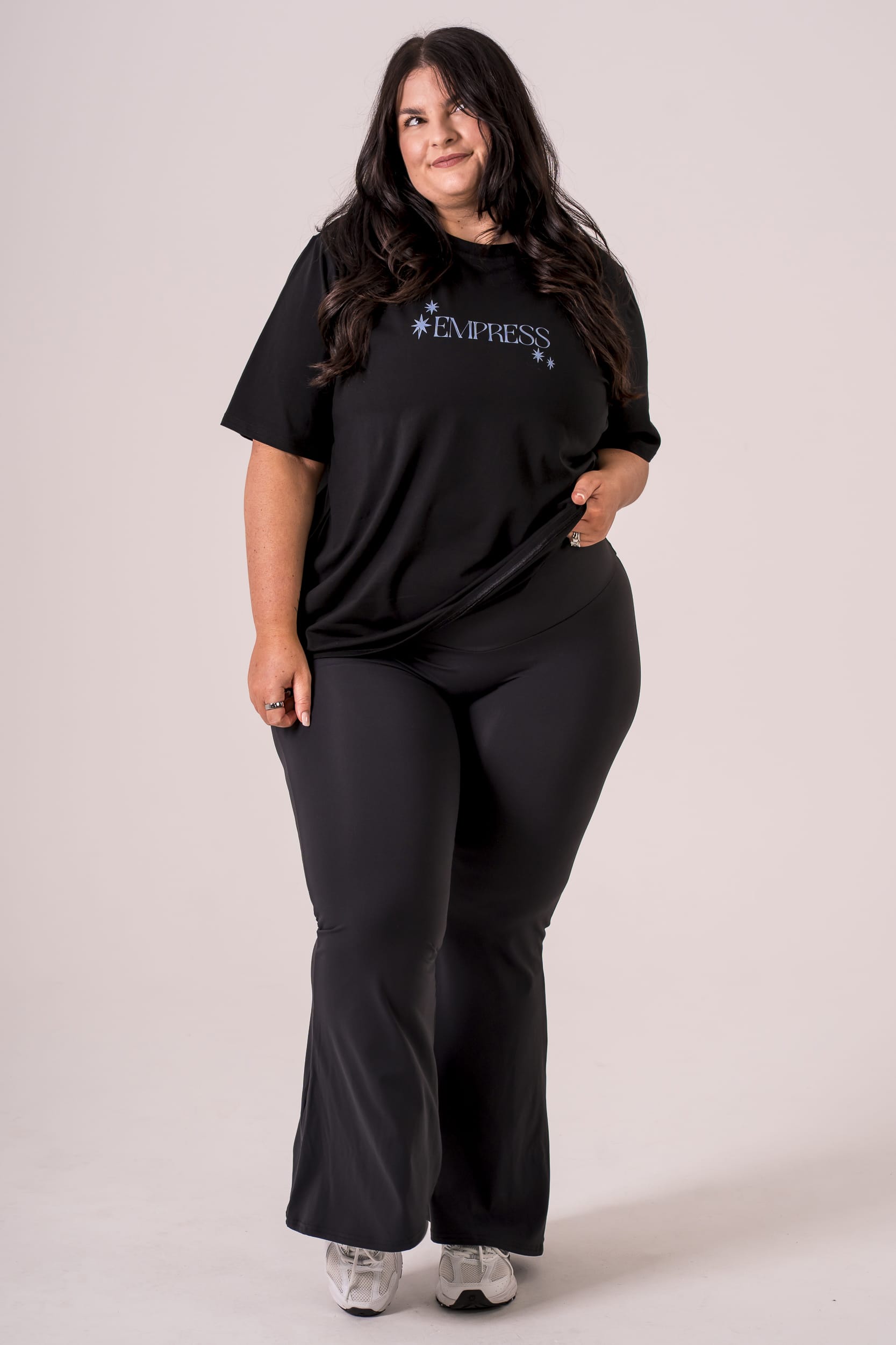 Black Pilates Oversized T-Shirt