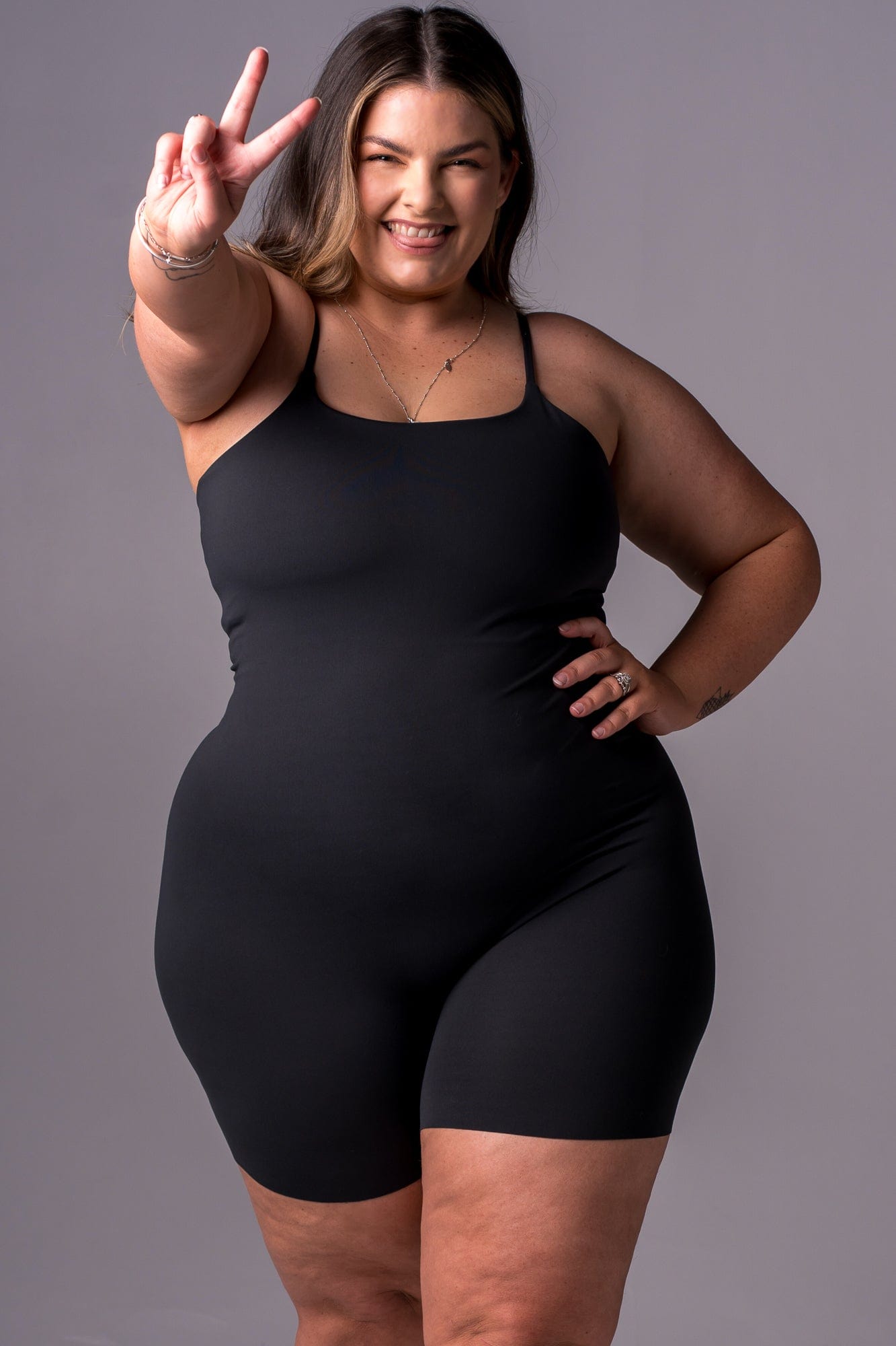 Black Regal Luxe Built-In Playsuit