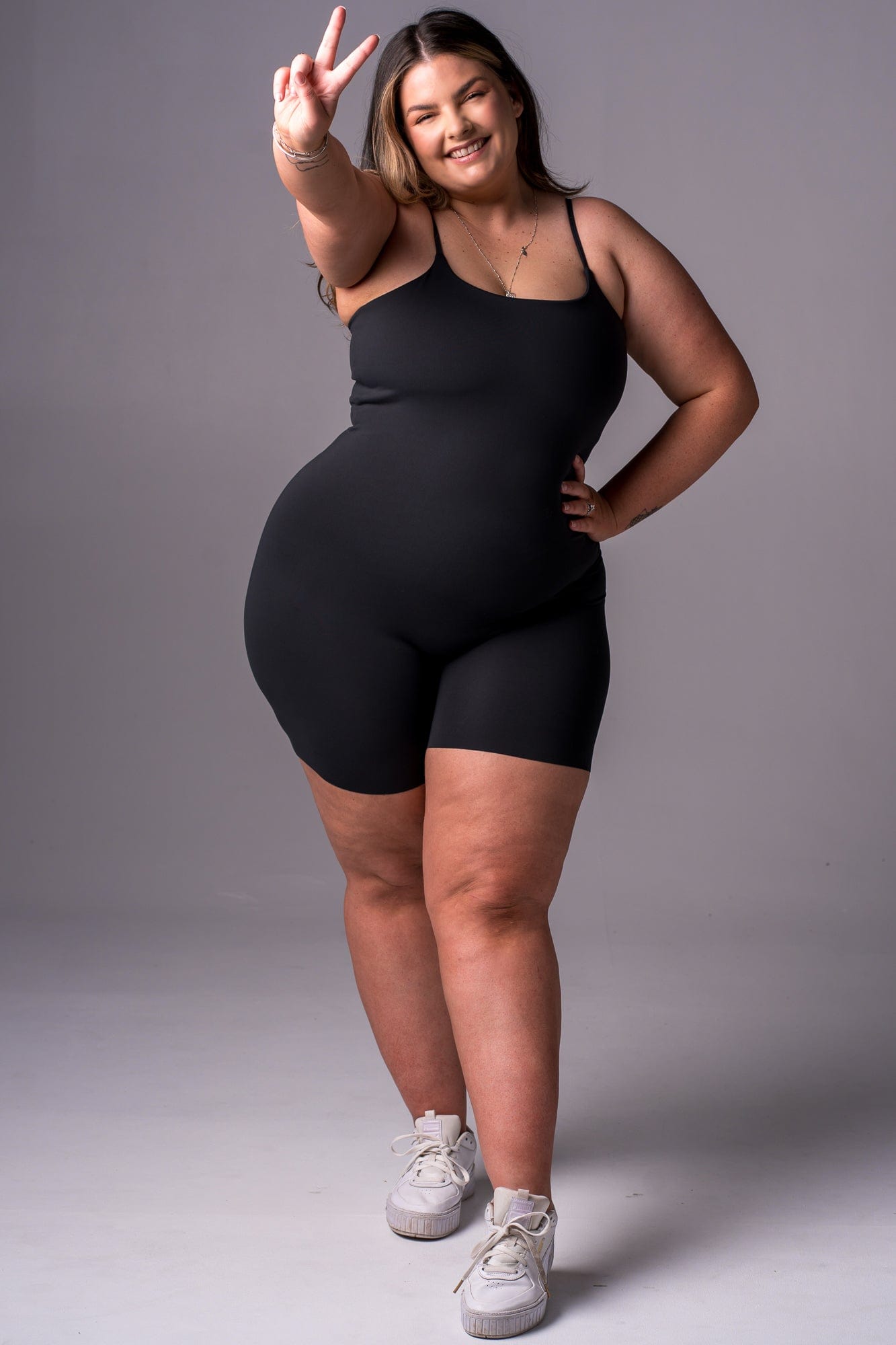 Black Regal Luxe Built-In Playsuit