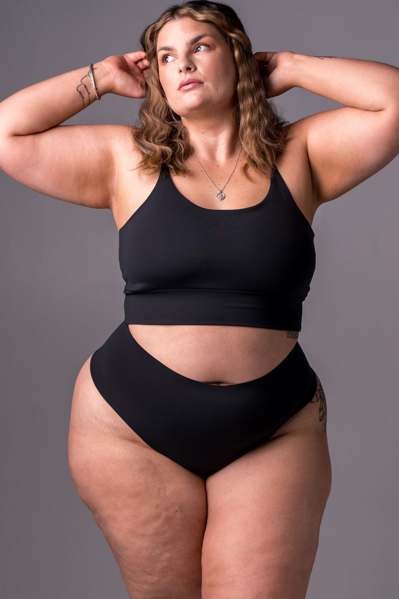Black Regal Luxe High Waisted Underwear