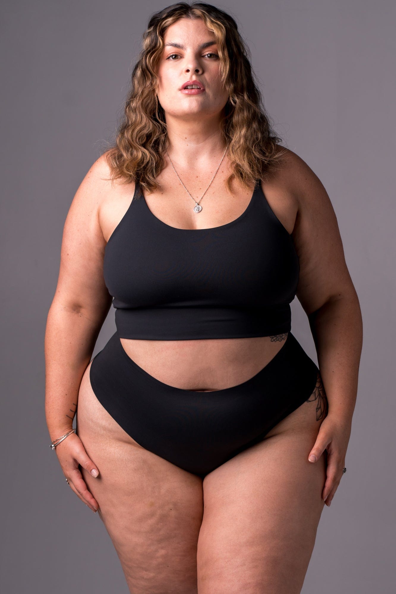 Black Regal Luxe High Waisted Underwear