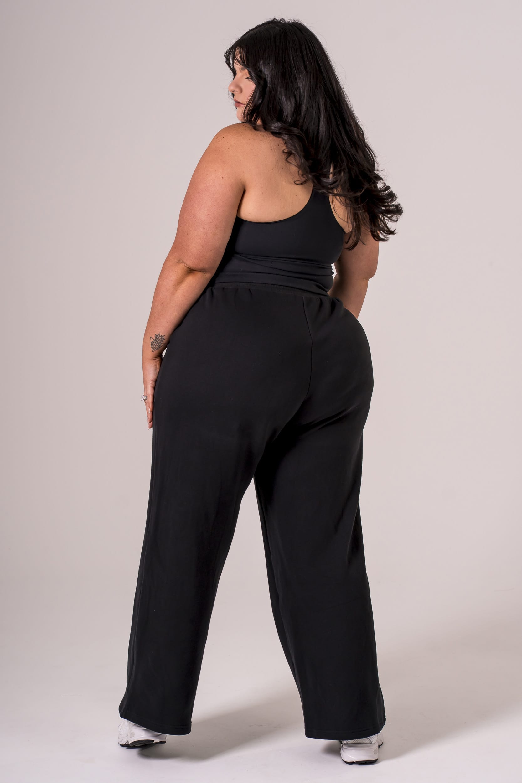 Black Wide Leg Lounge Pants