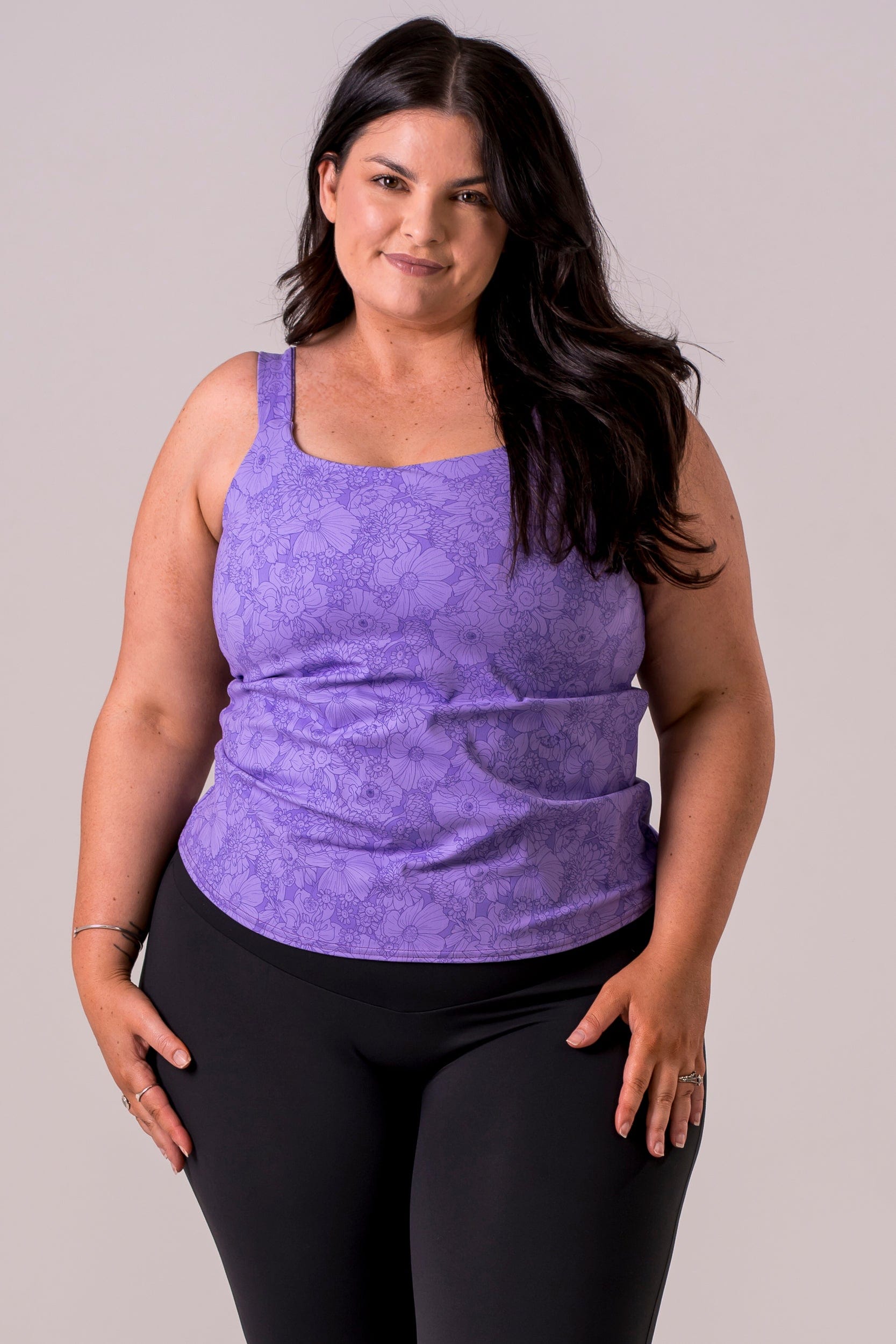 Blossom Luxe Built-In Yoga Tank