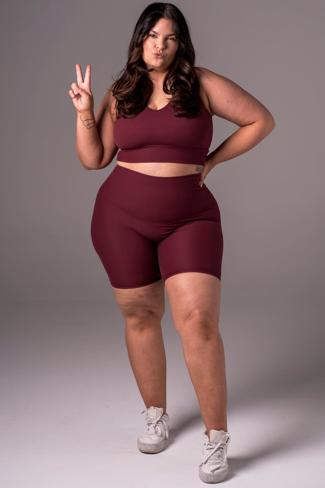 Cherry Cola Dynamic High Waisted Booty Shorts