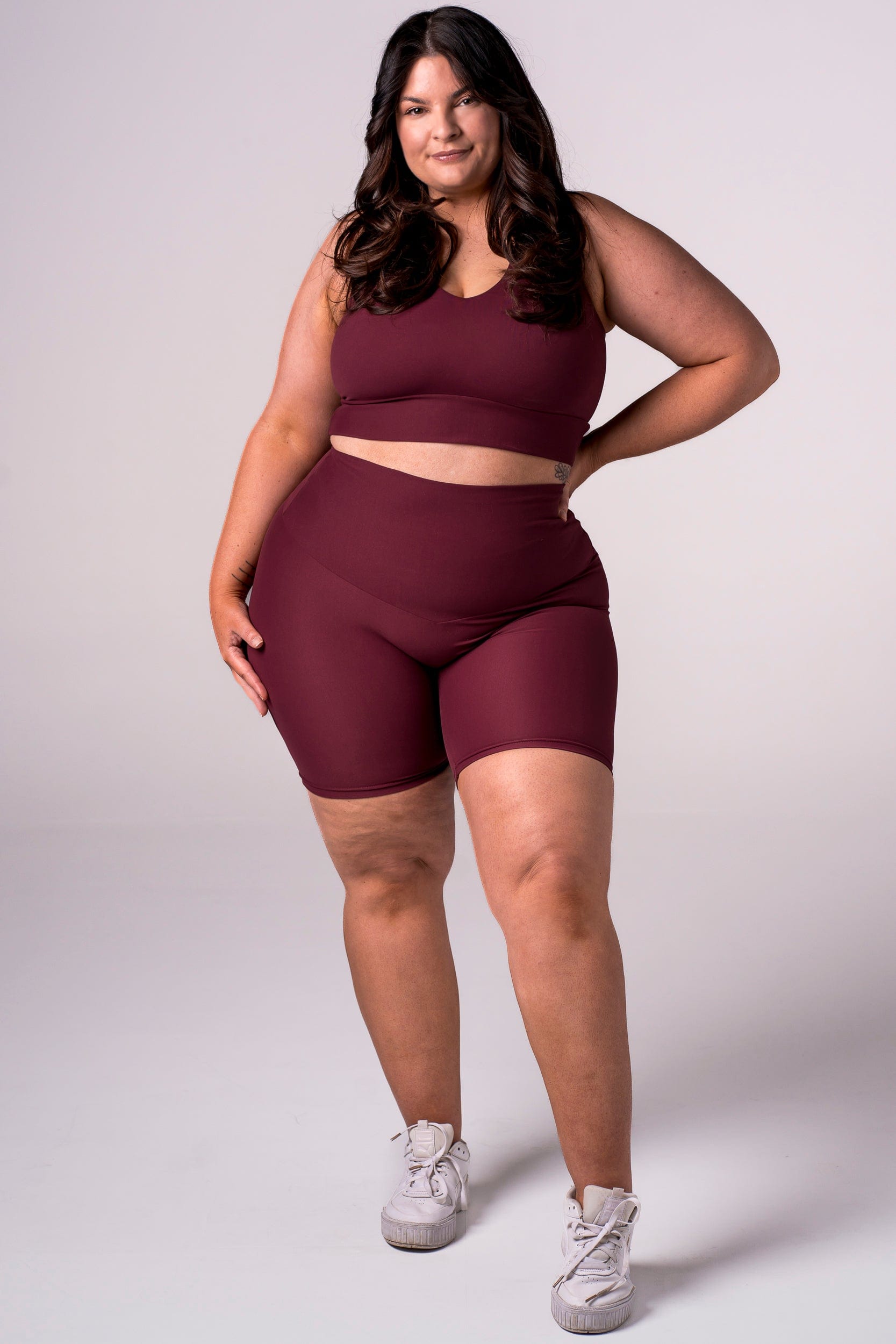 Cherry Cola Dynamic High Waisted Booty Shorts