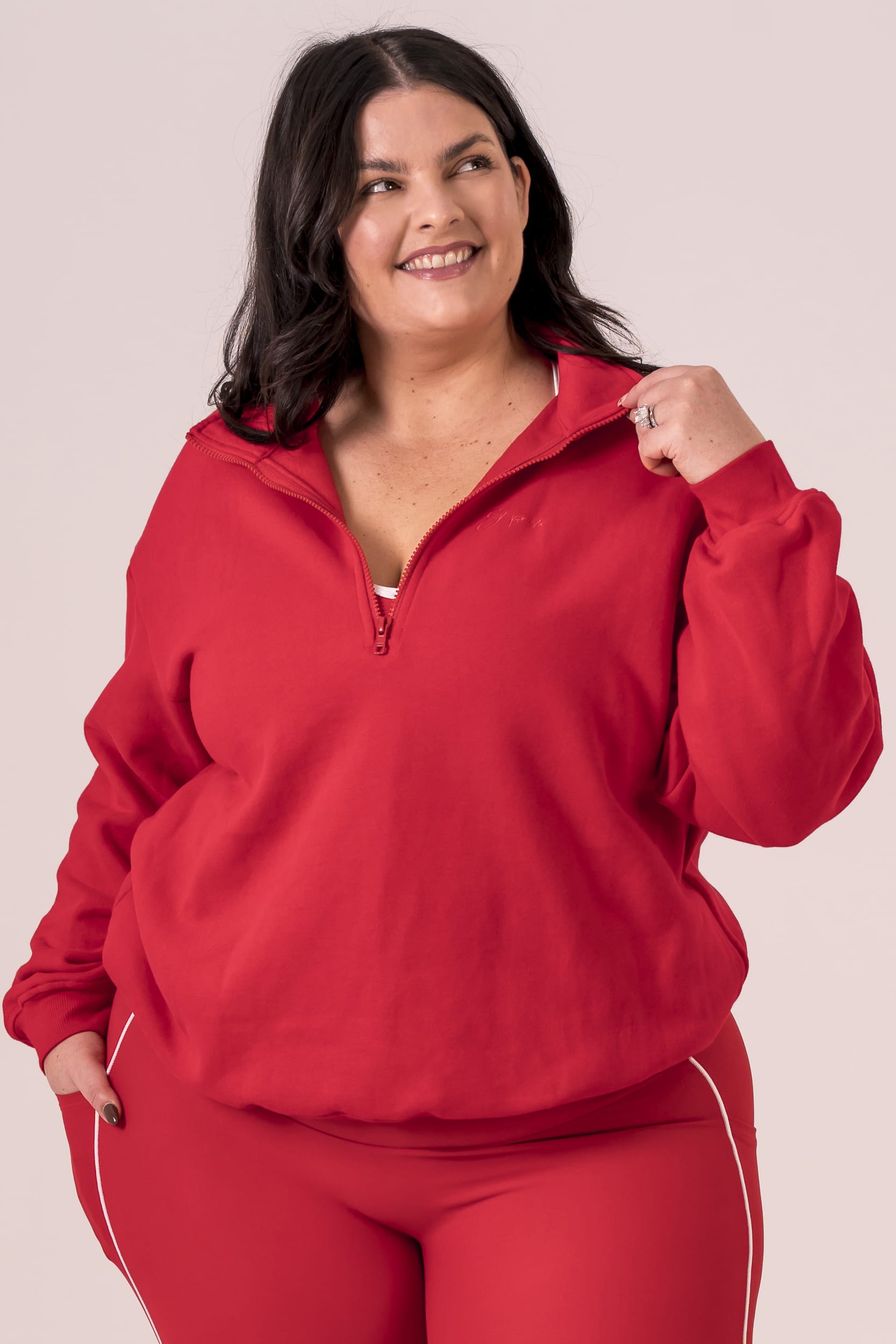 Chilli Quarter Zip Sweater