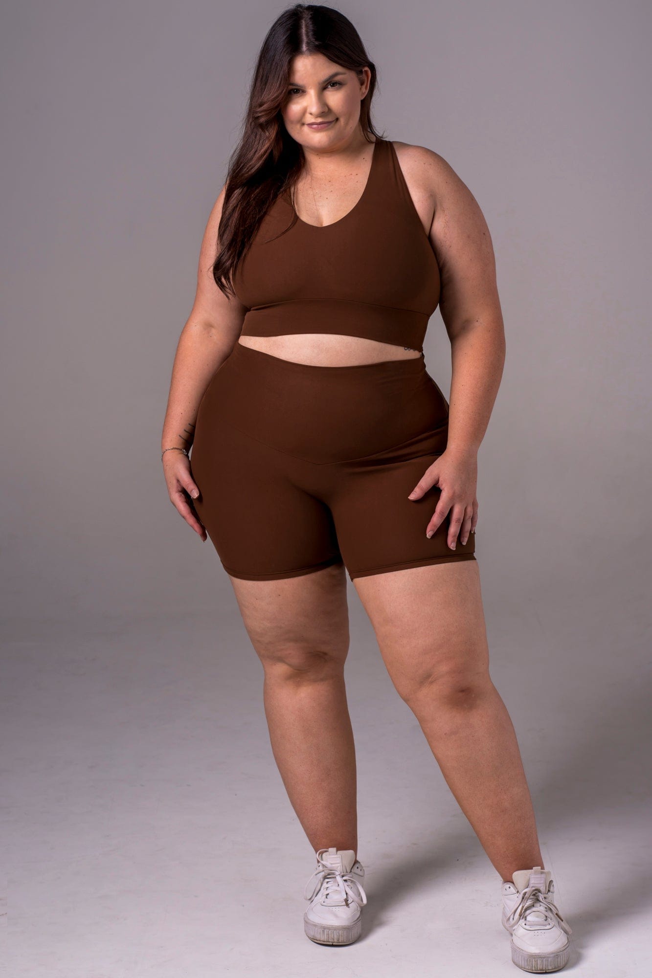 Chocolate Dynamic High Waisted Shorties