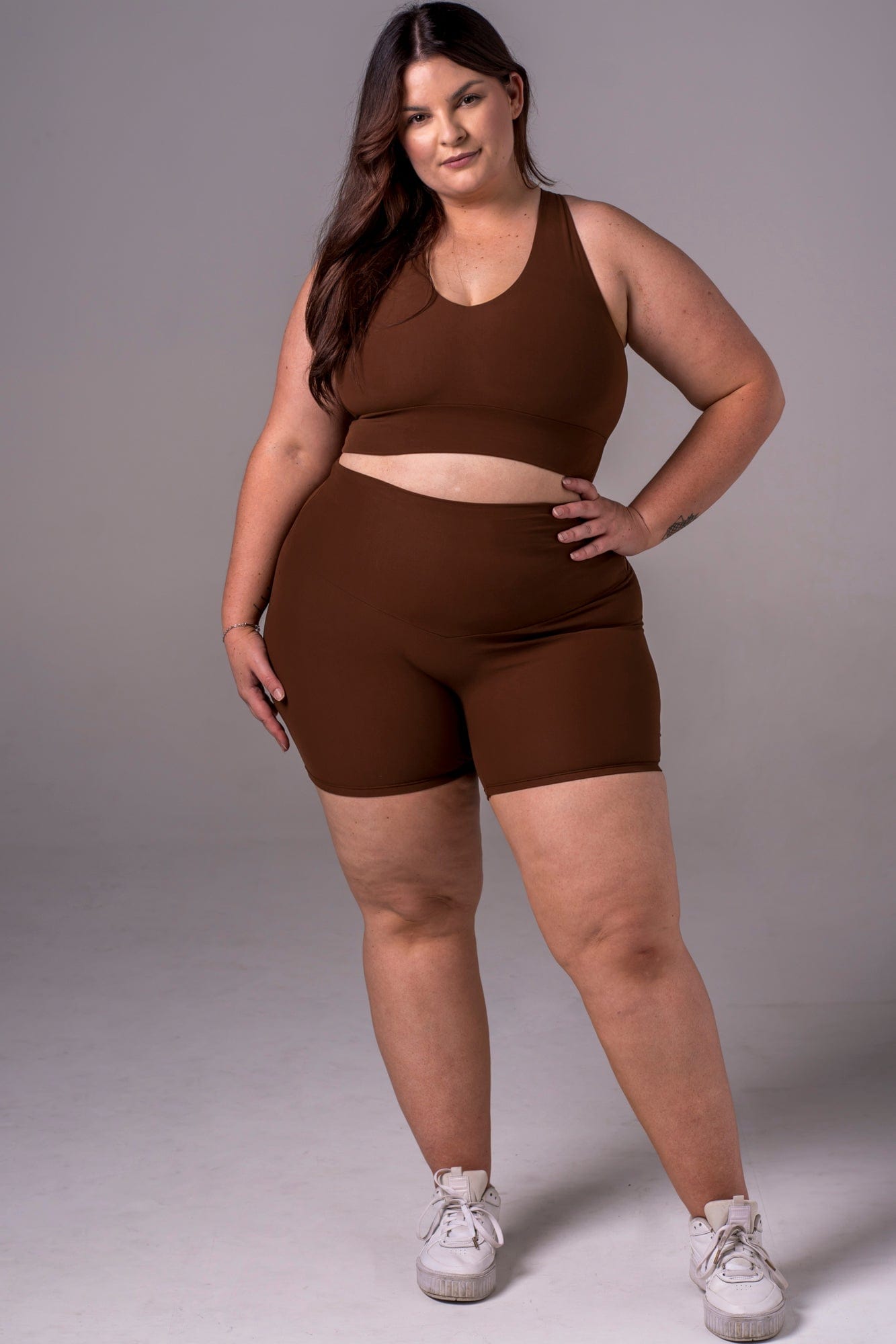 Chocolate Dynamic High Waisted Shorties