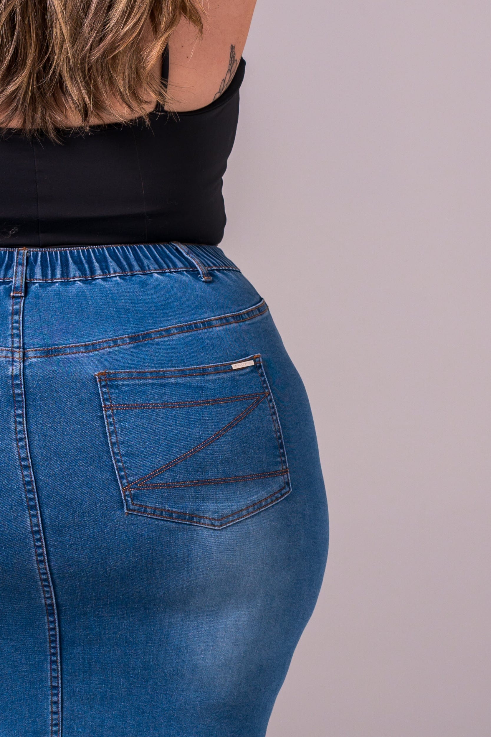 Classic Denim Skirt - Maxi