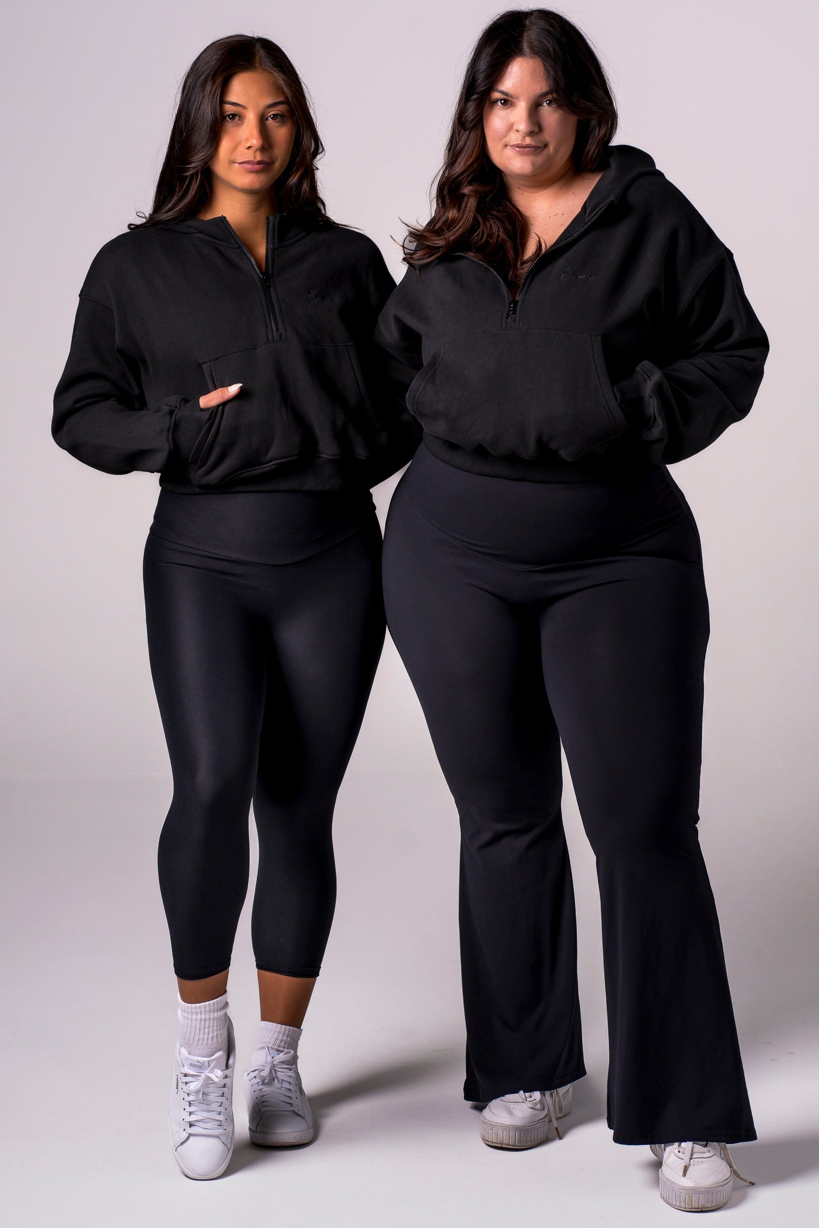 Cropped Black Hoodie