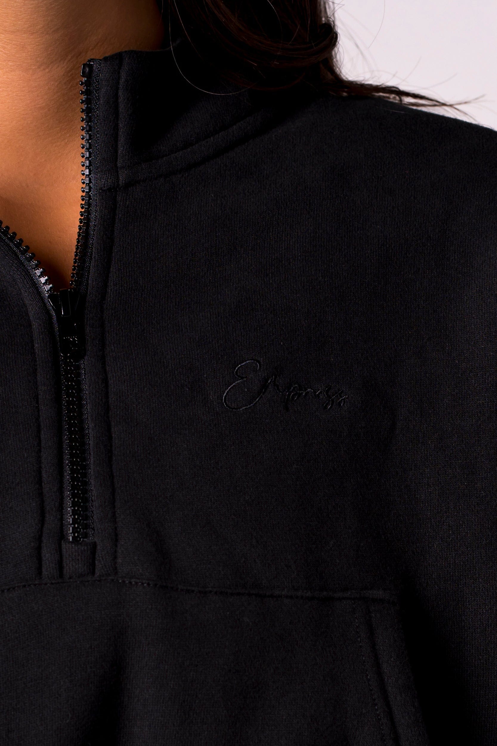 Cropped Black Hoodie