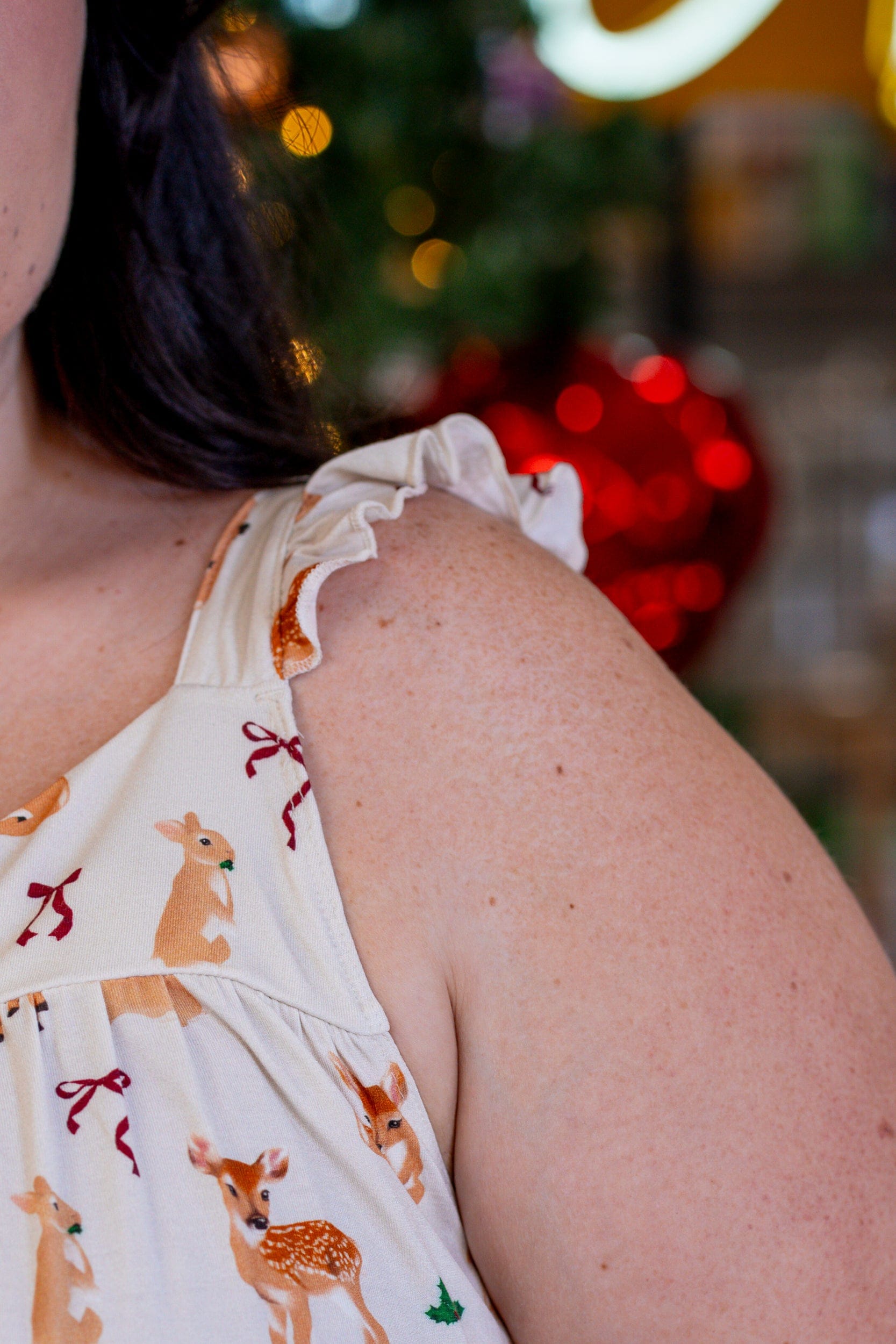 Deer Santa Bamboo Pyjama Dress