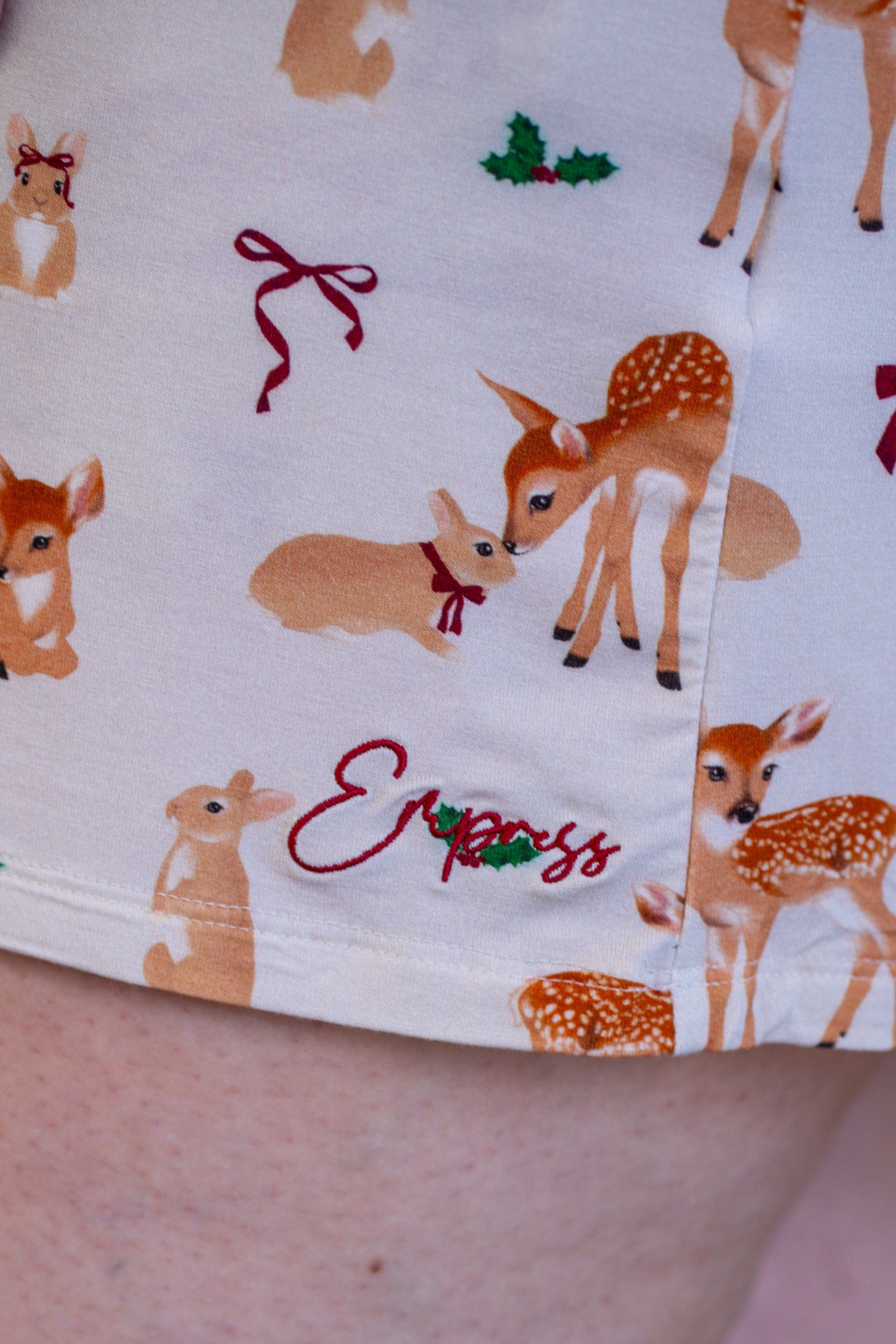 Deer Santa Bamboo Pyjama Dress