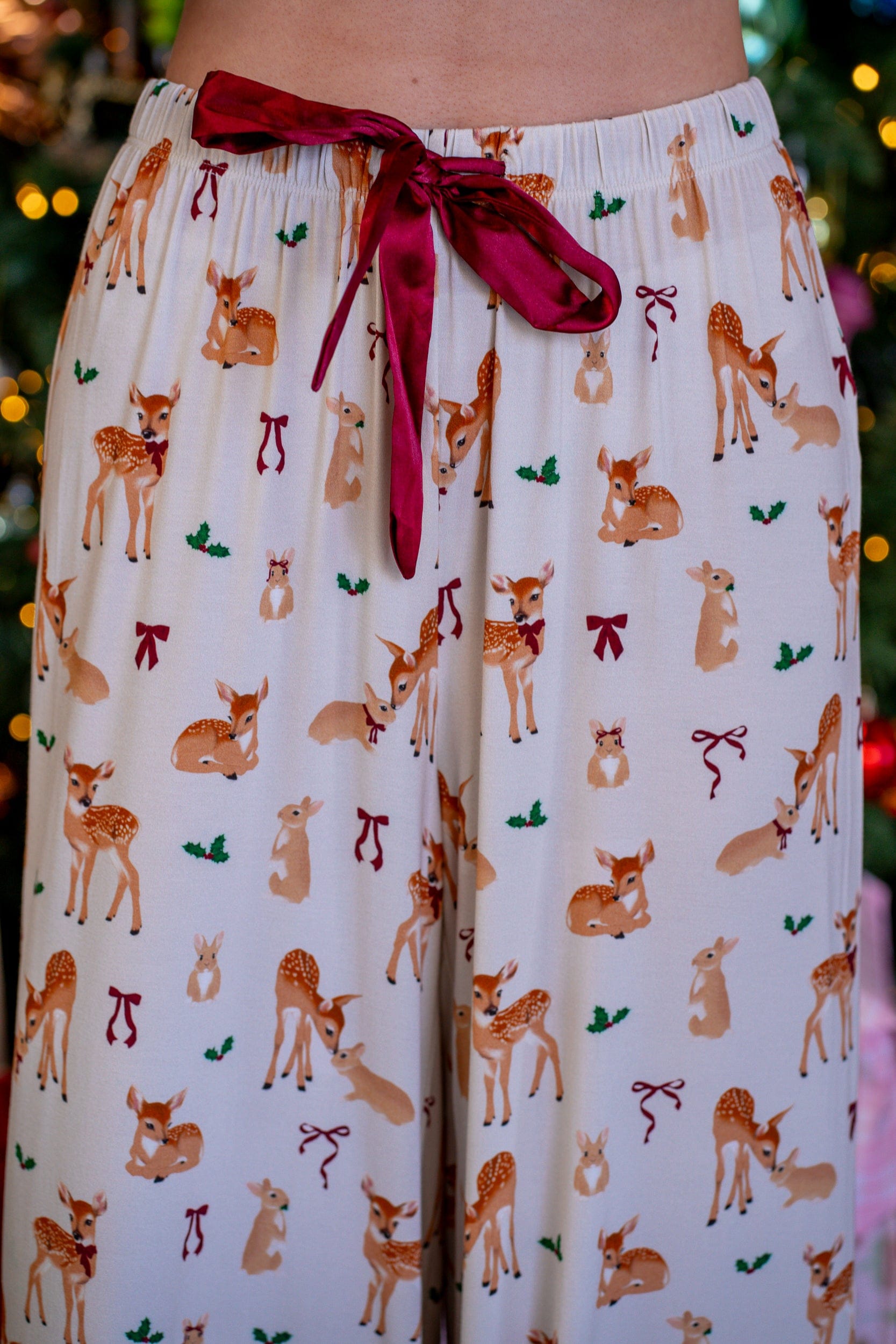 Deer Santa Bamboo Pyjama Pants