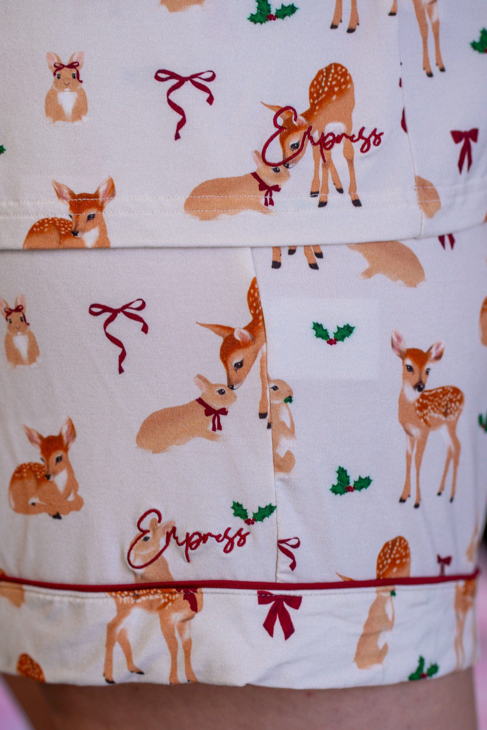Deer Santa Bamboo Pyjama Shorts