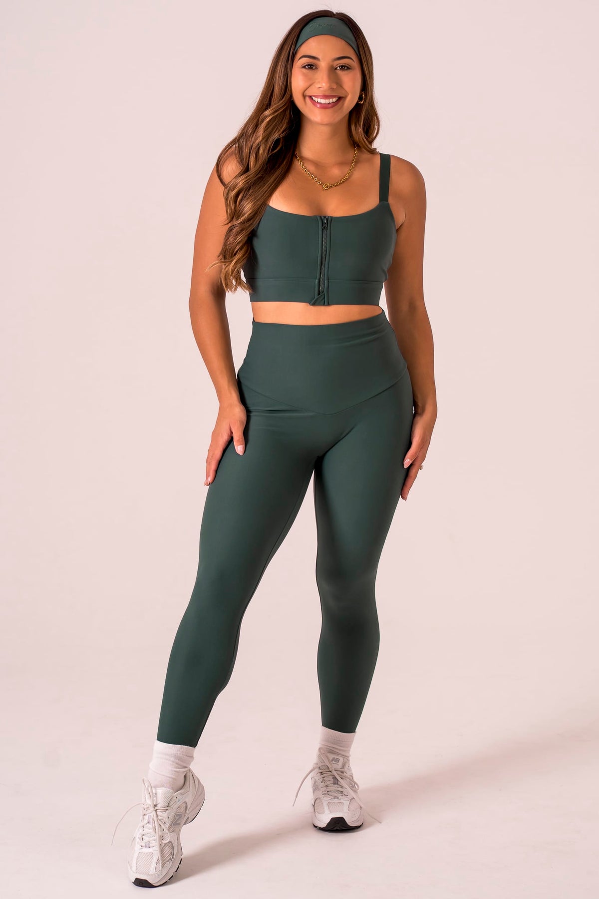 Emerald Dynamic High Waisted Ankle Biter Leggings