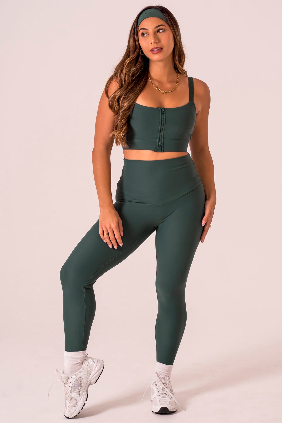 Emerald Dynamic High Waisted Ankle Biter Leggings