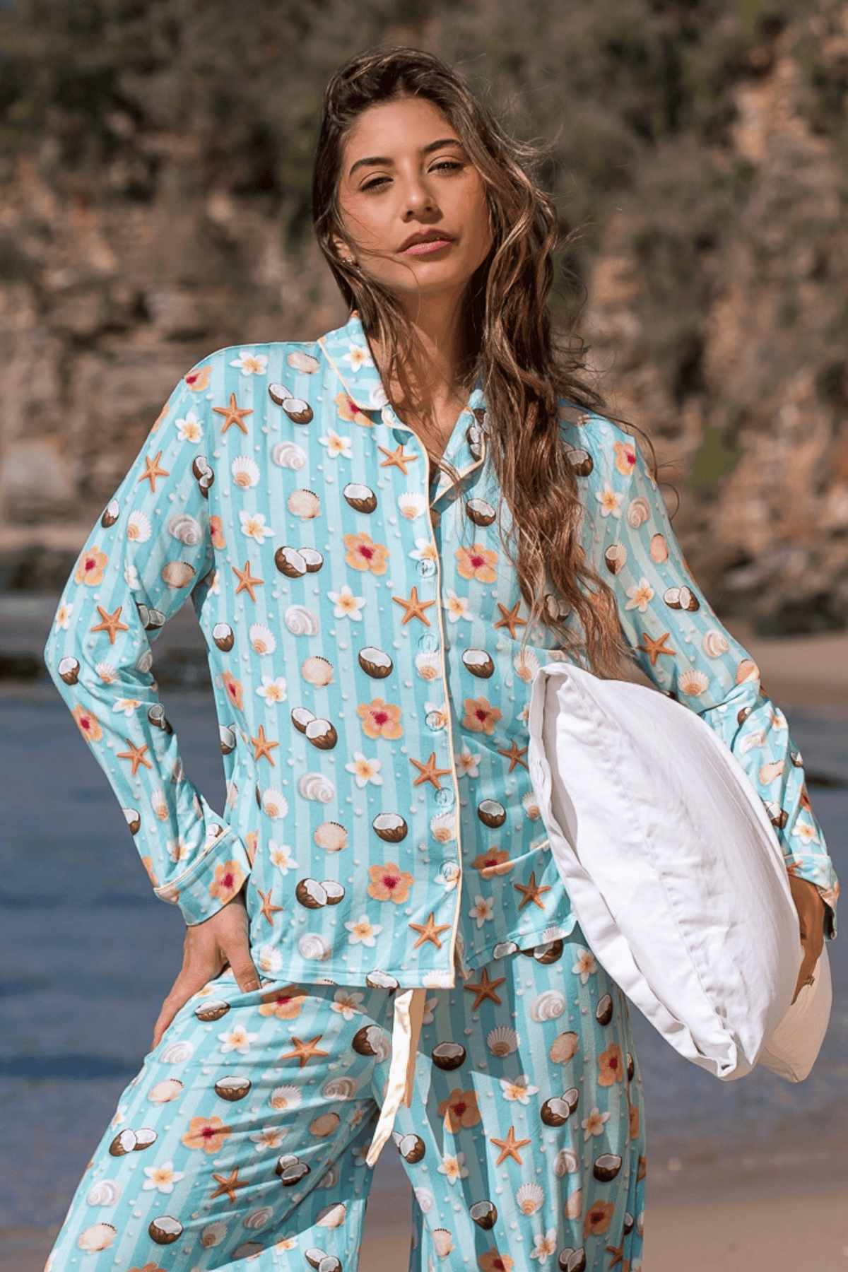 Endless Summer Bamboo Pyjama Long Sleeve Shirt